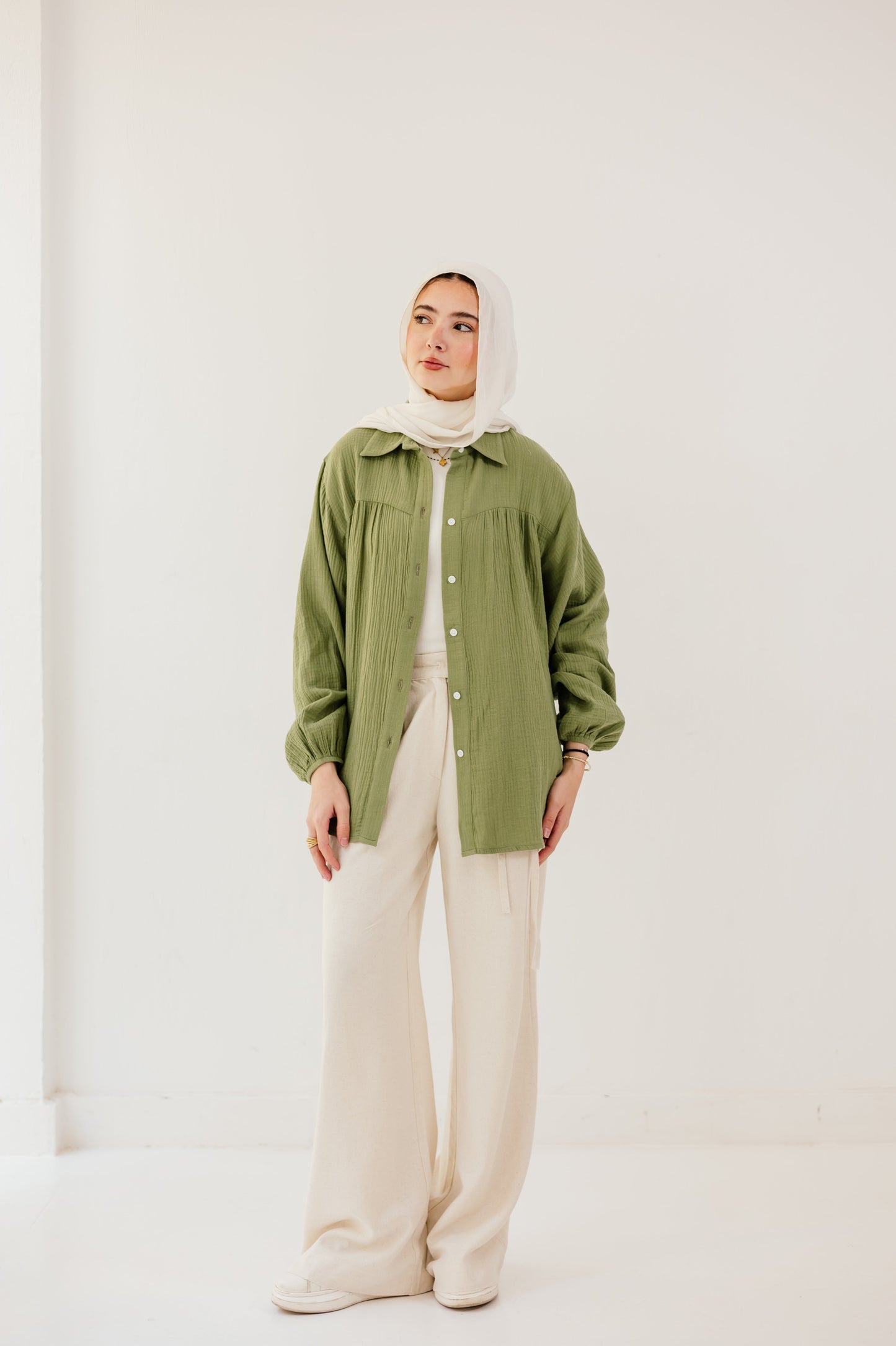 Malia Shirt in Spanish green