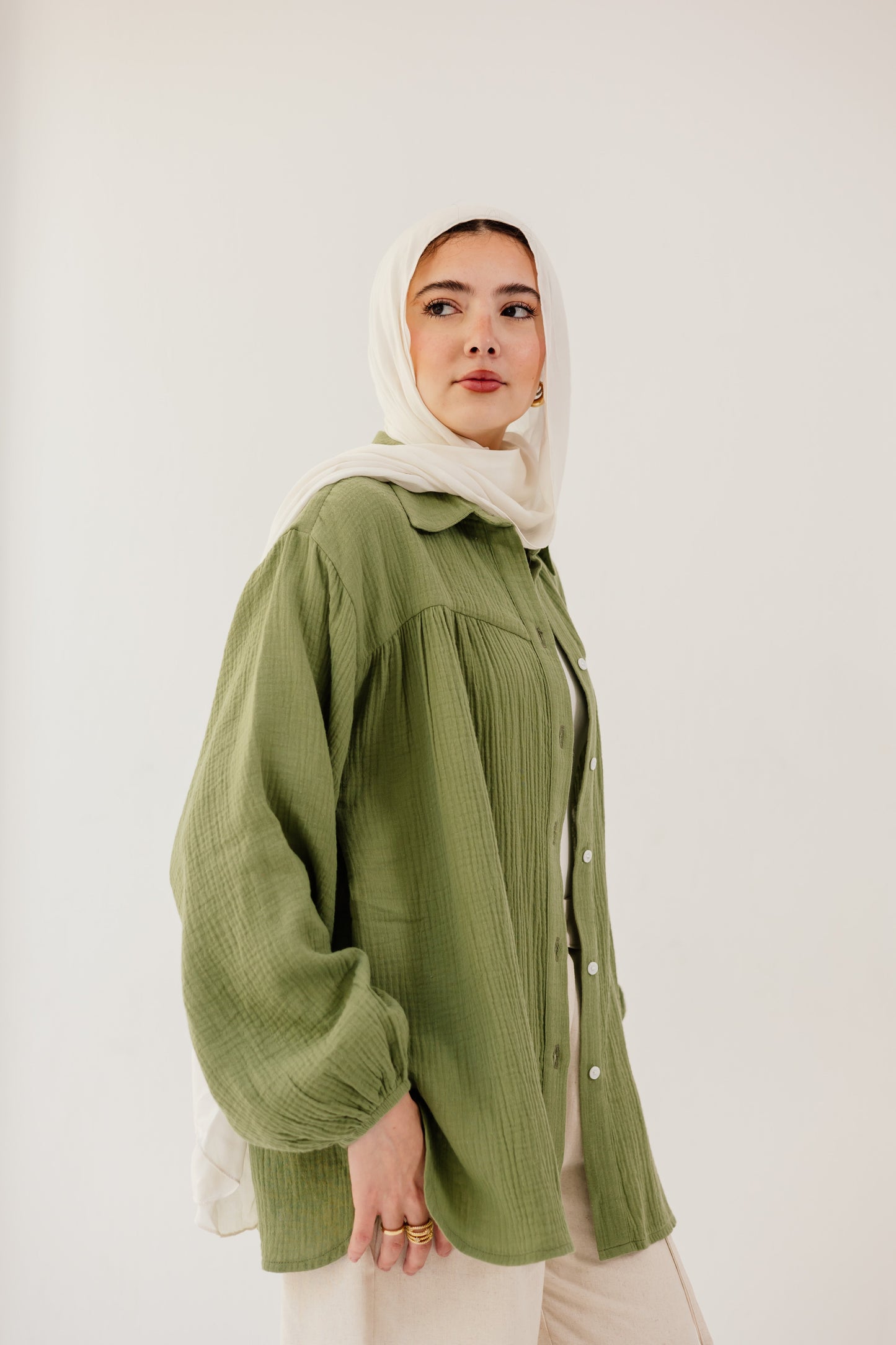 Malia Shirt in Spanish green