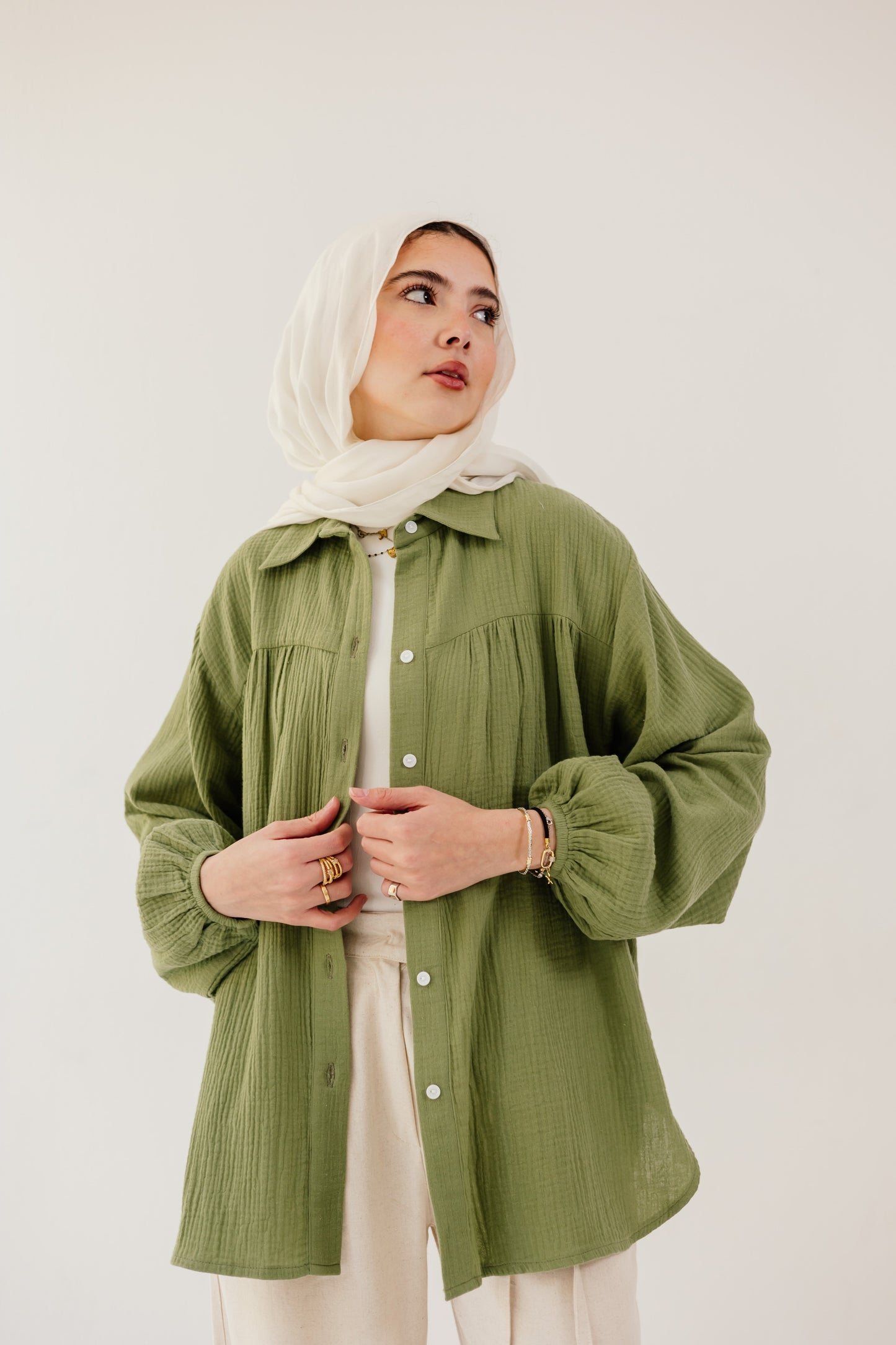 Malia Shirt in Spanish green