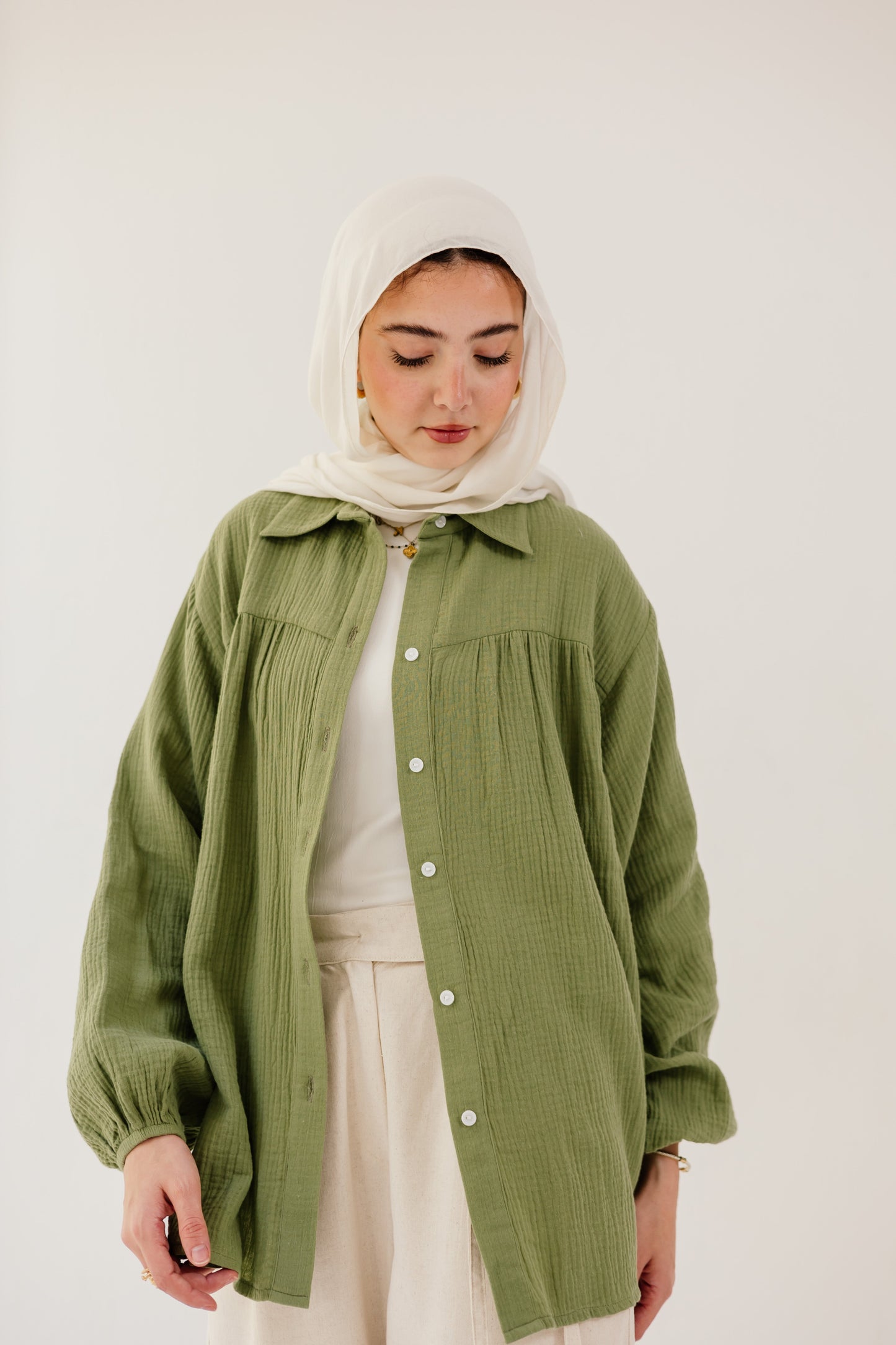 Malia Shirt in Spanish green