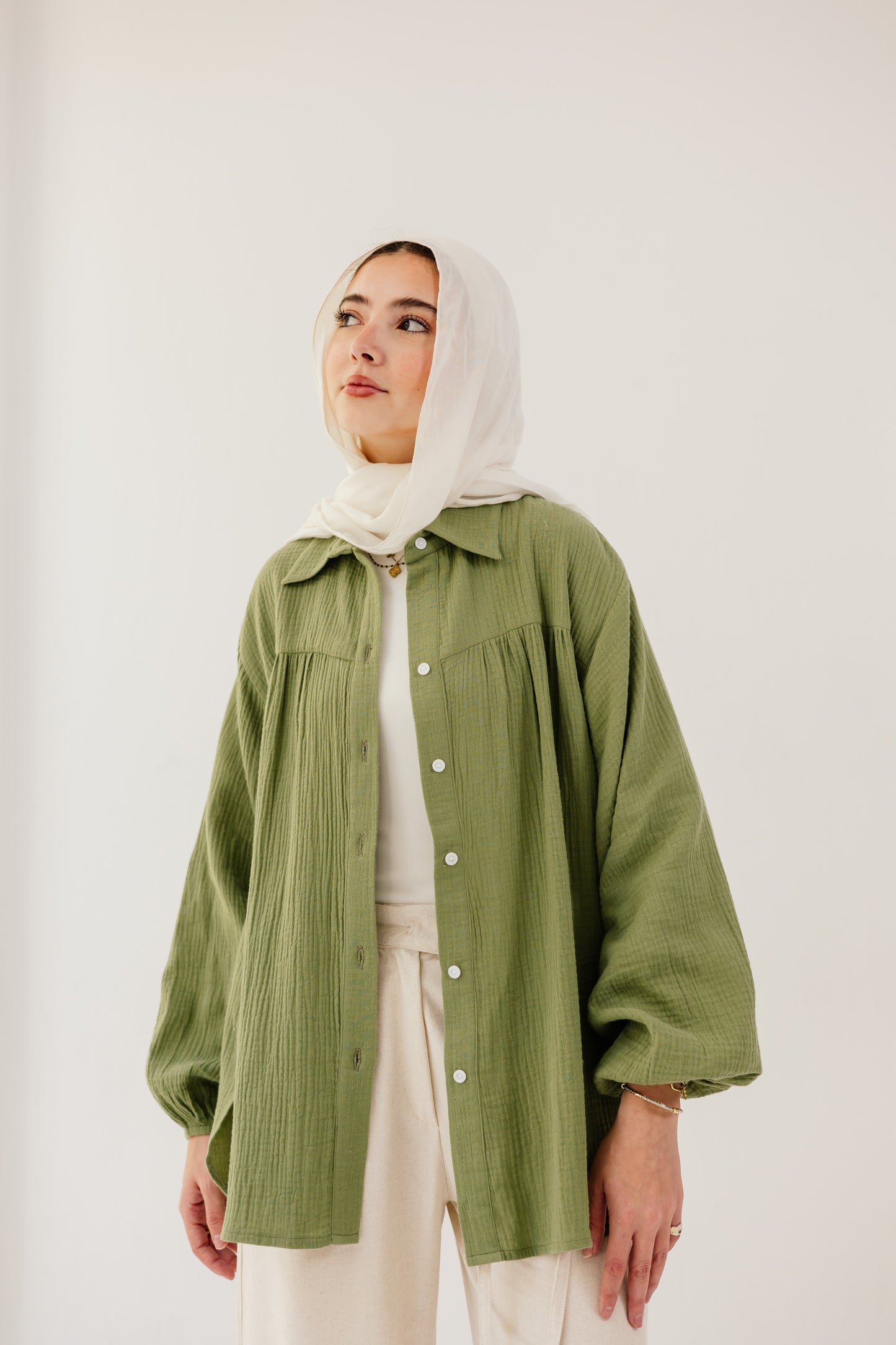 Malia Shirt in Spanish green