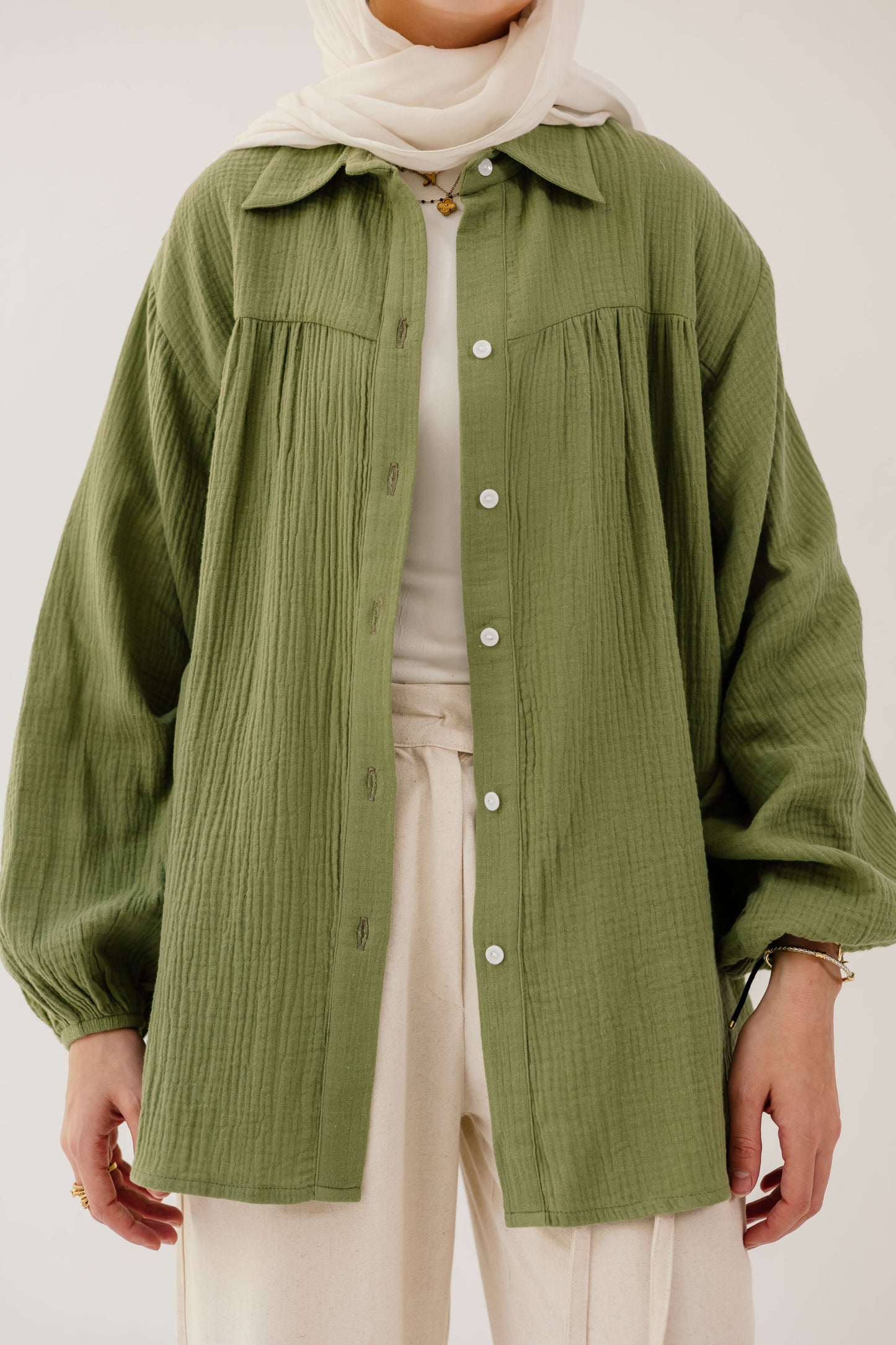 Malia Shirt in Spanish green