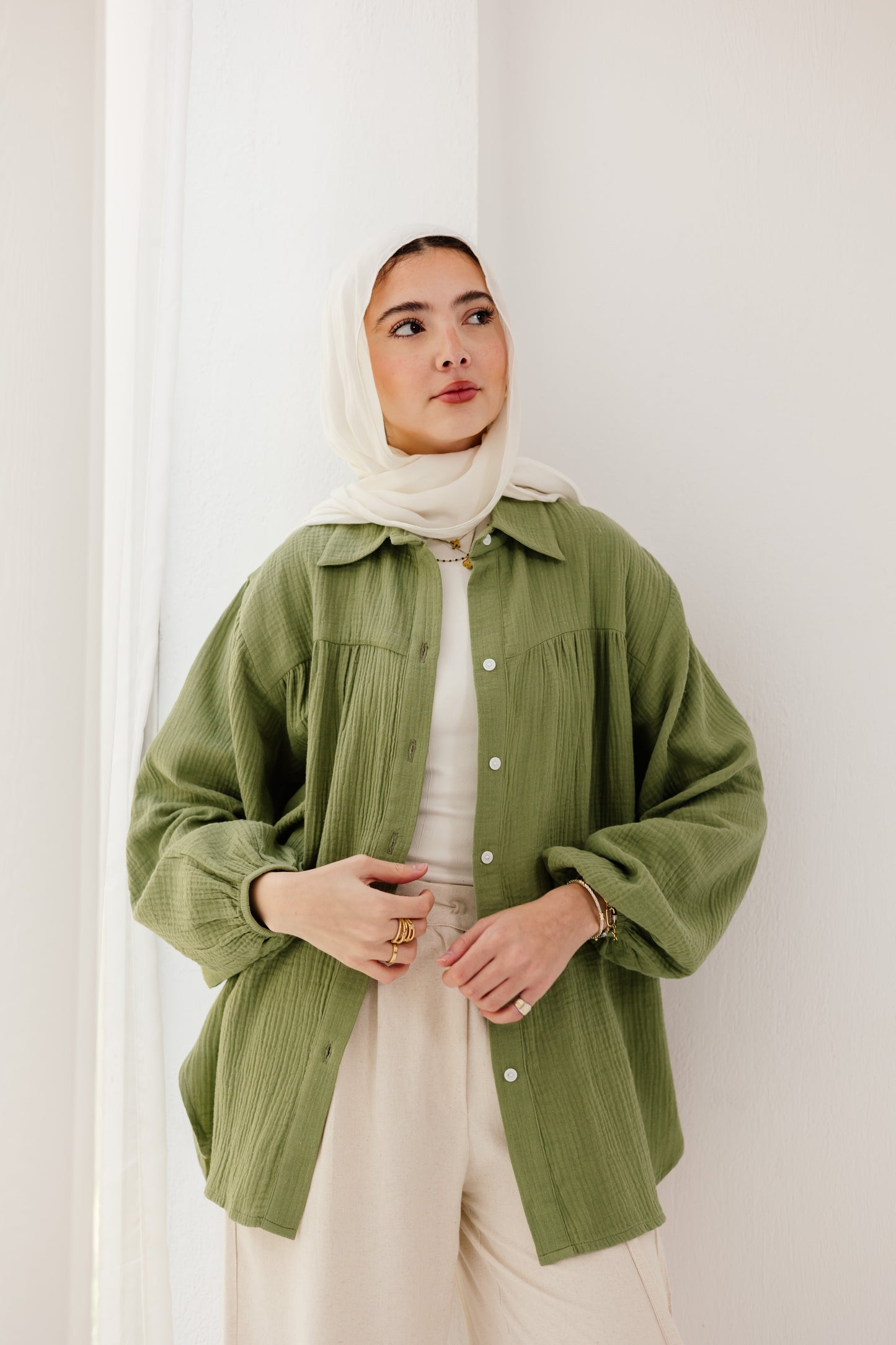 Malia Shirt in Spanish green