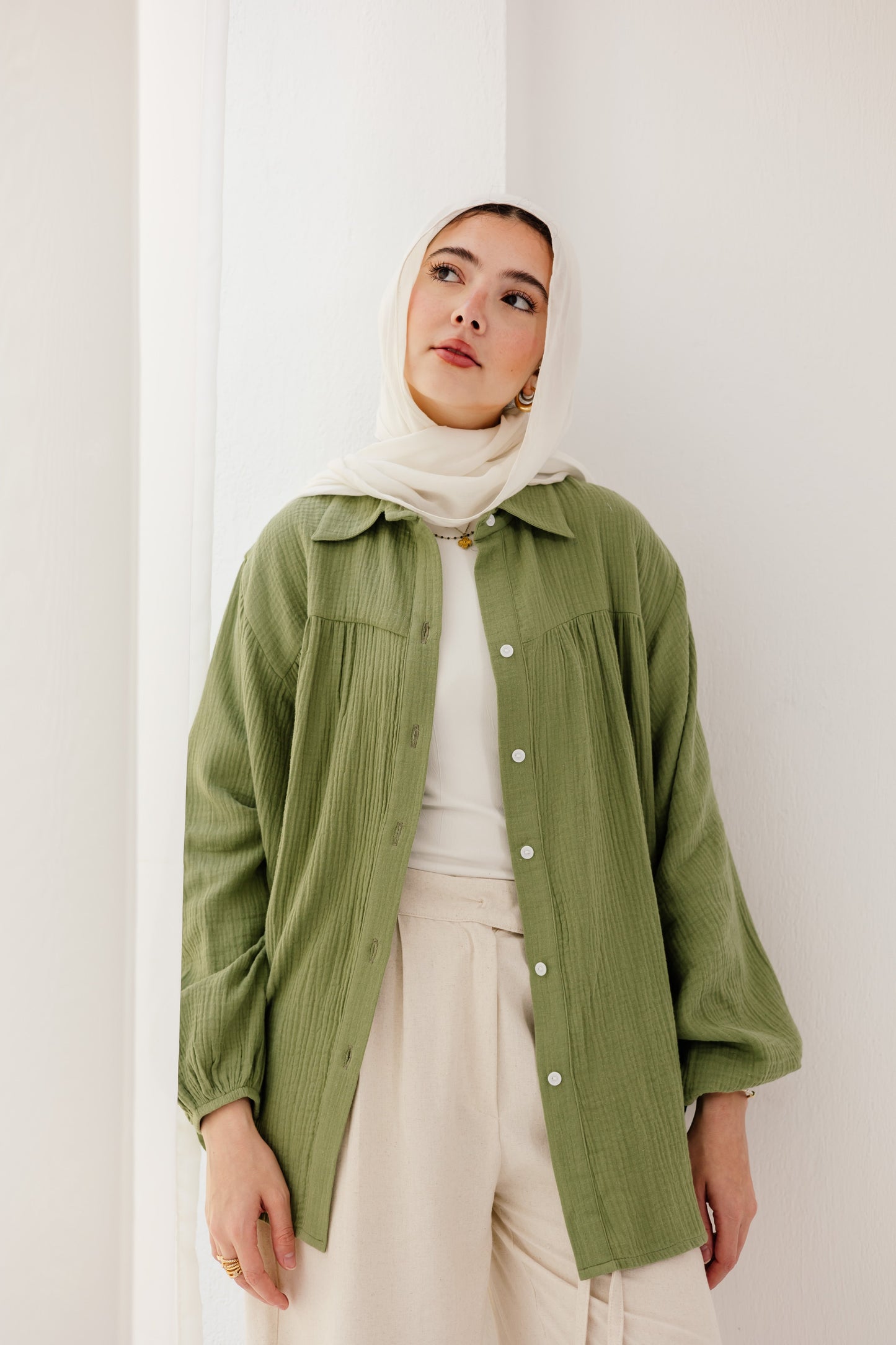 Malia Shirt in Spanish green