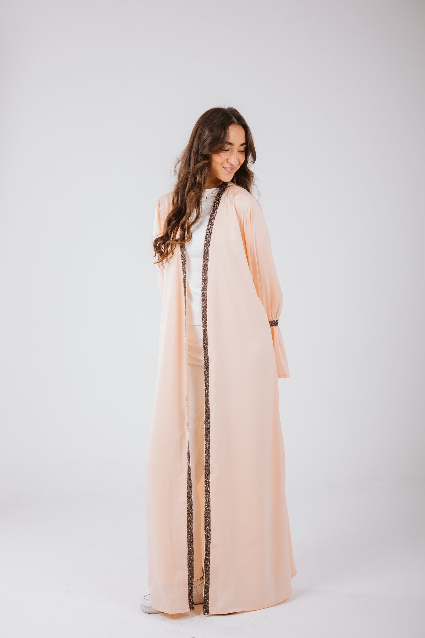Layal Kaftan in Peach