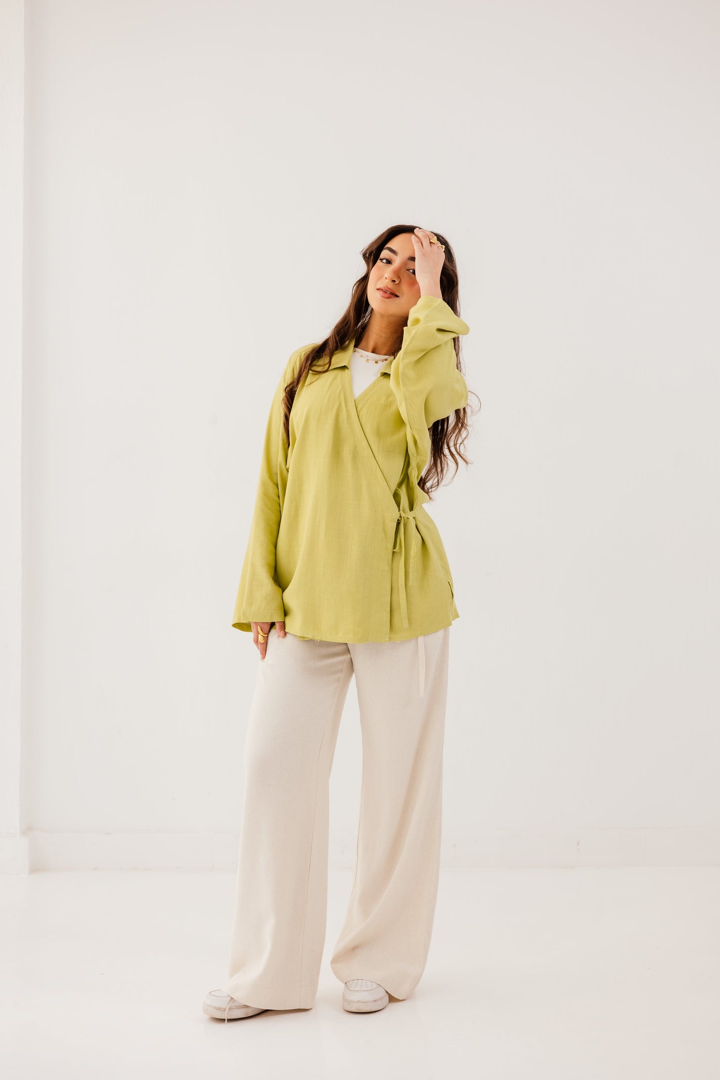 Elara Blouse in Pear
