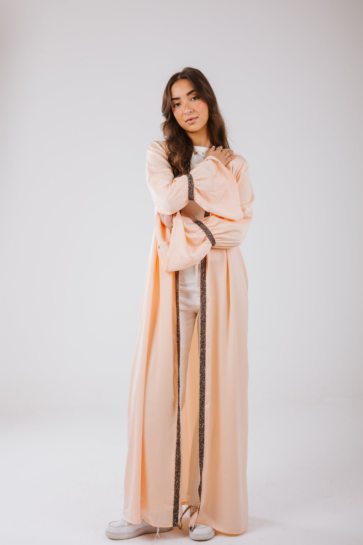 Layal Kaftan in Peach