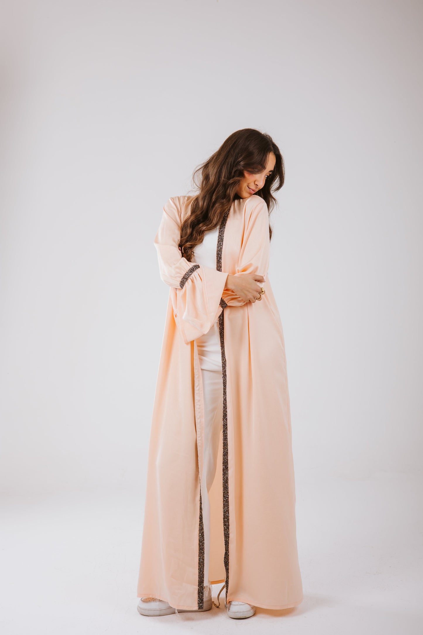 Layal Kaftan in Peach