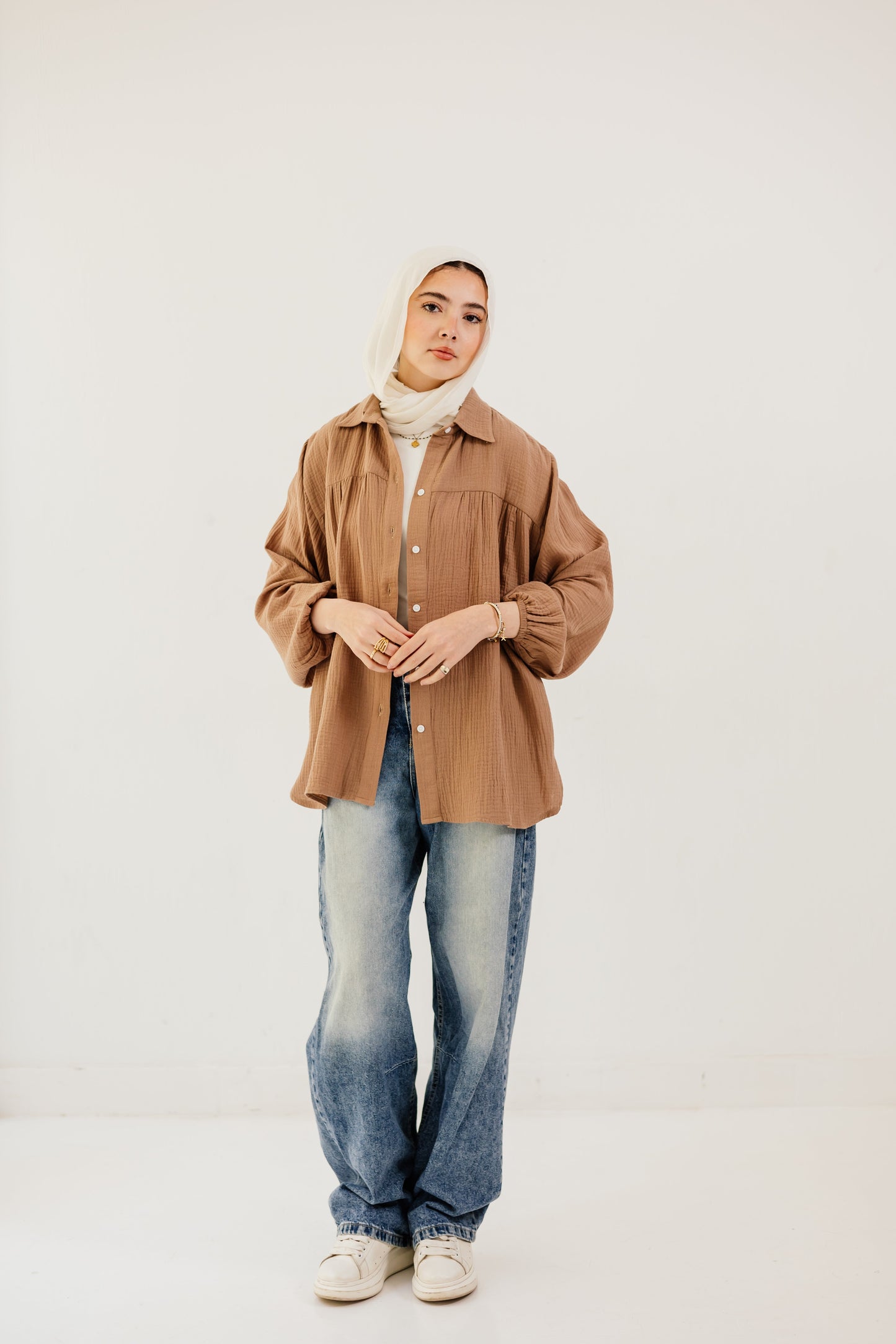 Malia Shirt in Camel