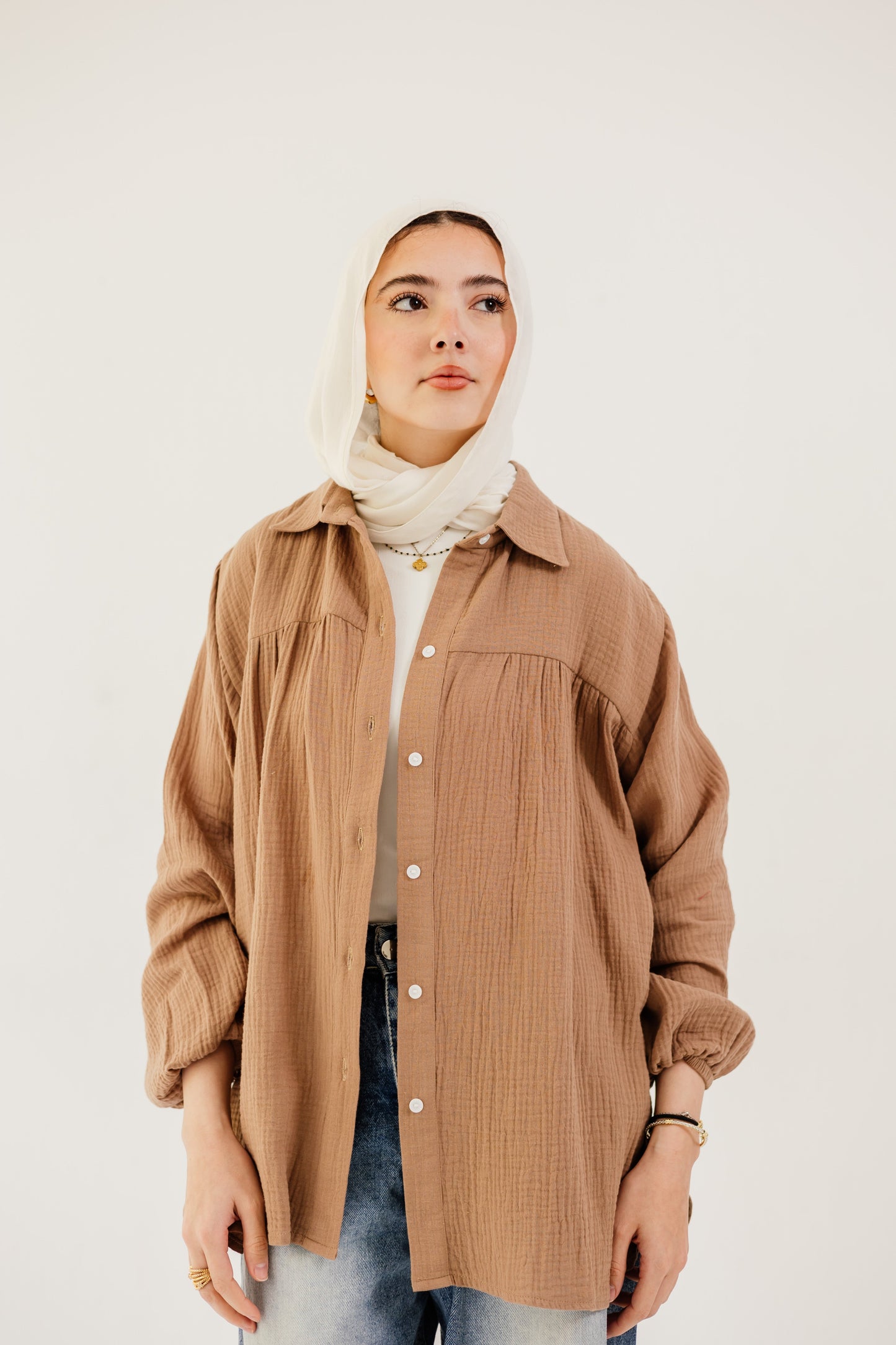 Malia Shirt in Camel