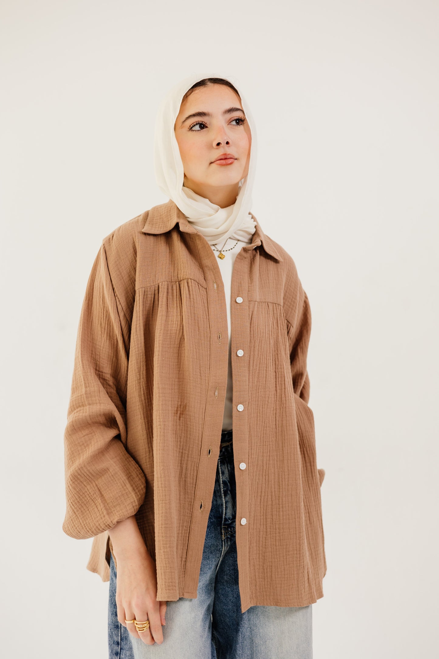 Malia Shirt in Camel