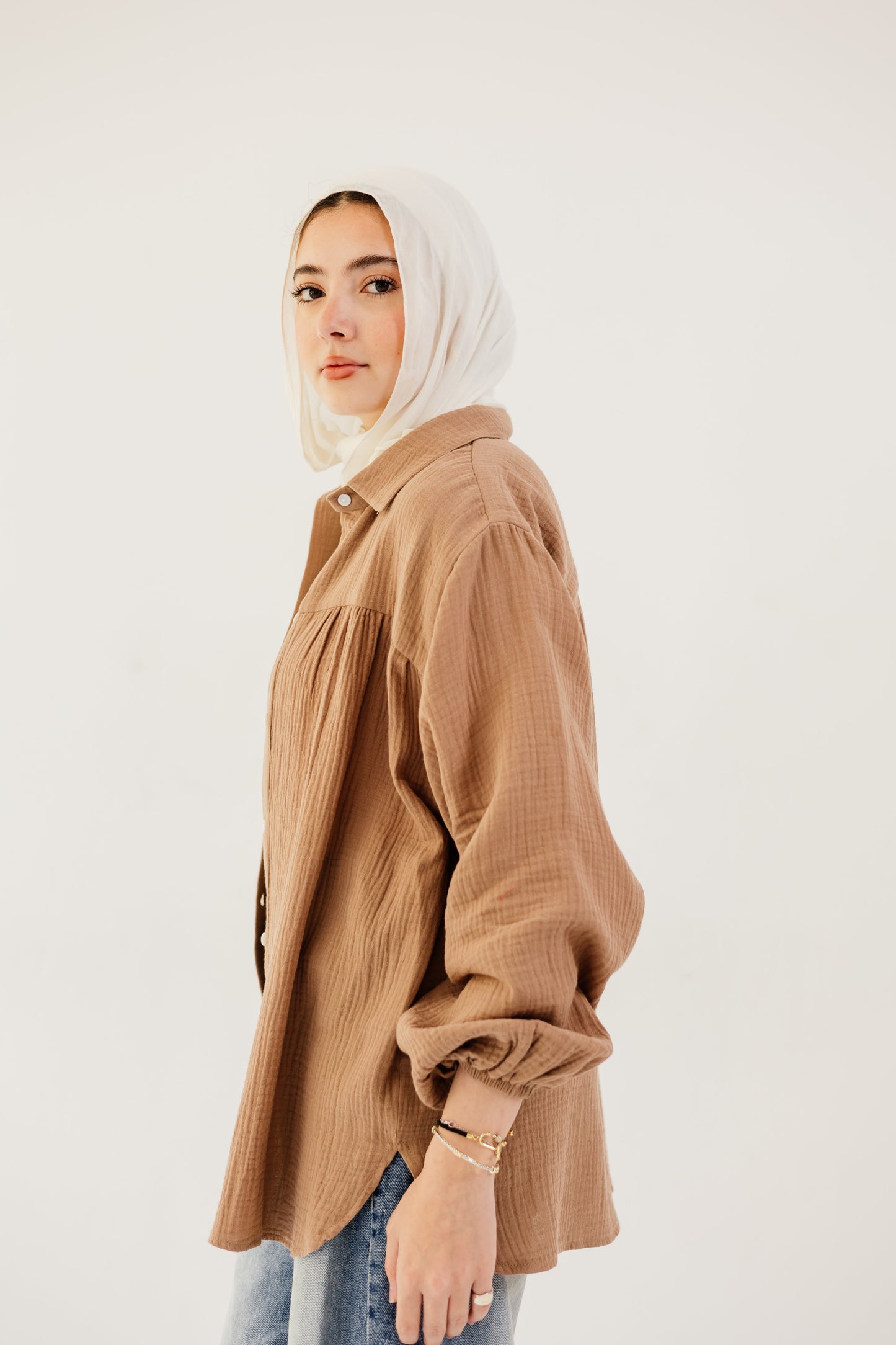 Malia Shirt in Camel