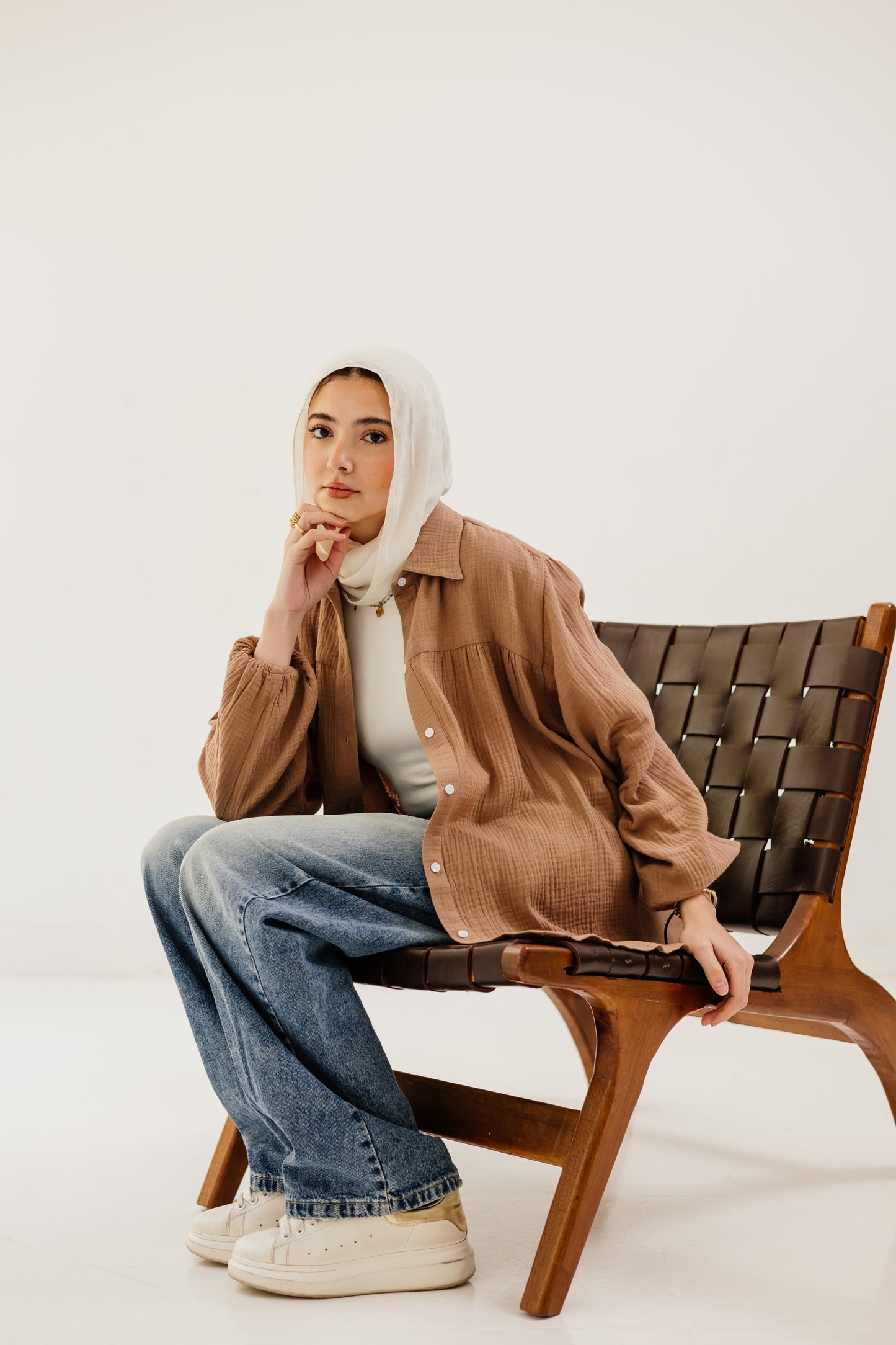 Malia Shirt in Camel