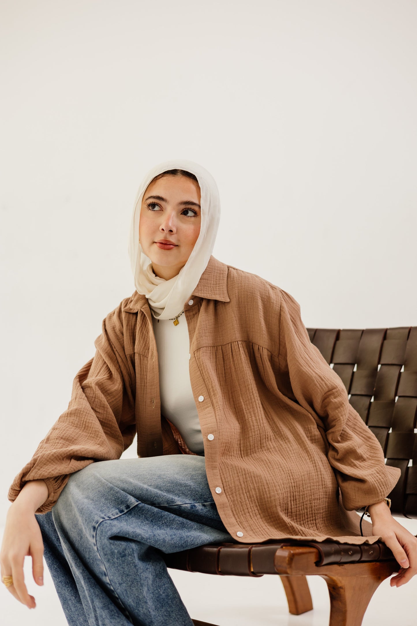 Malia Shirt in Camel