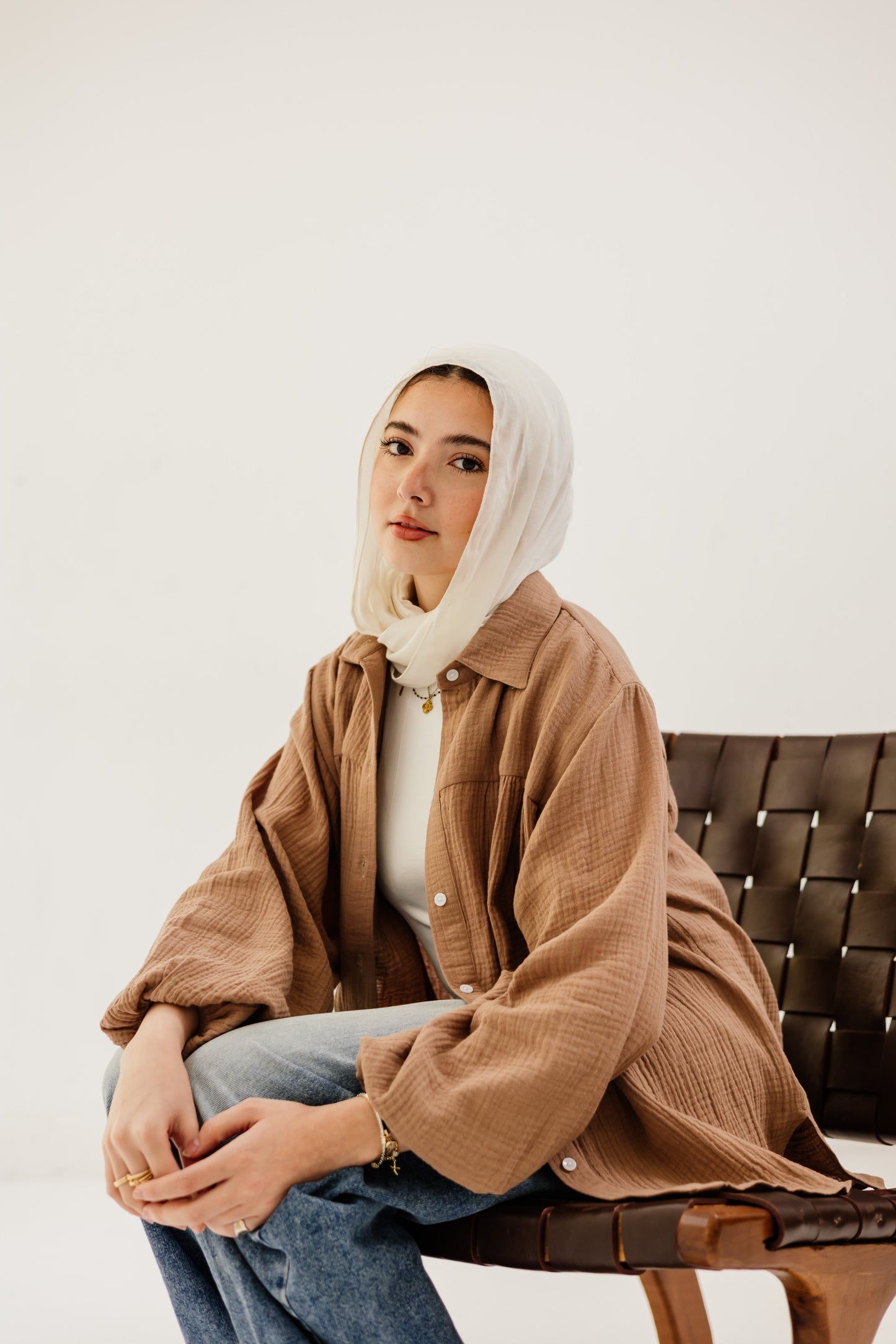 Malia Shirt in Camel