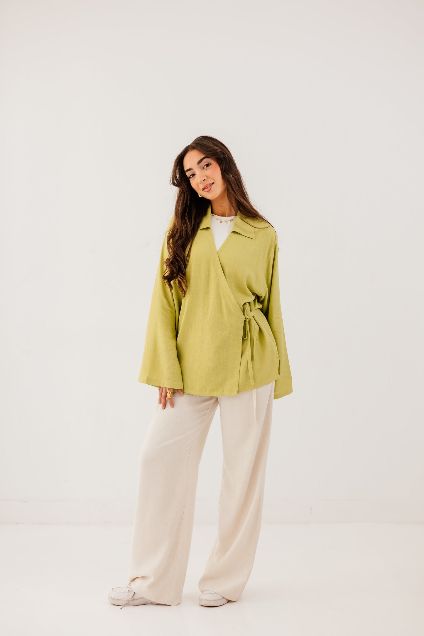 Elara Blouse in Pear