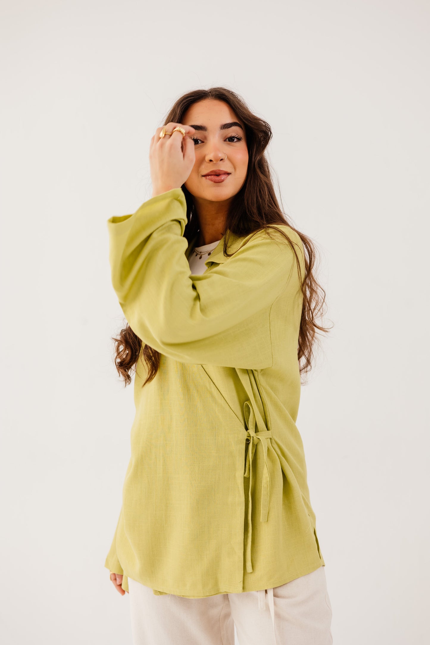Elara Blouse in Pear