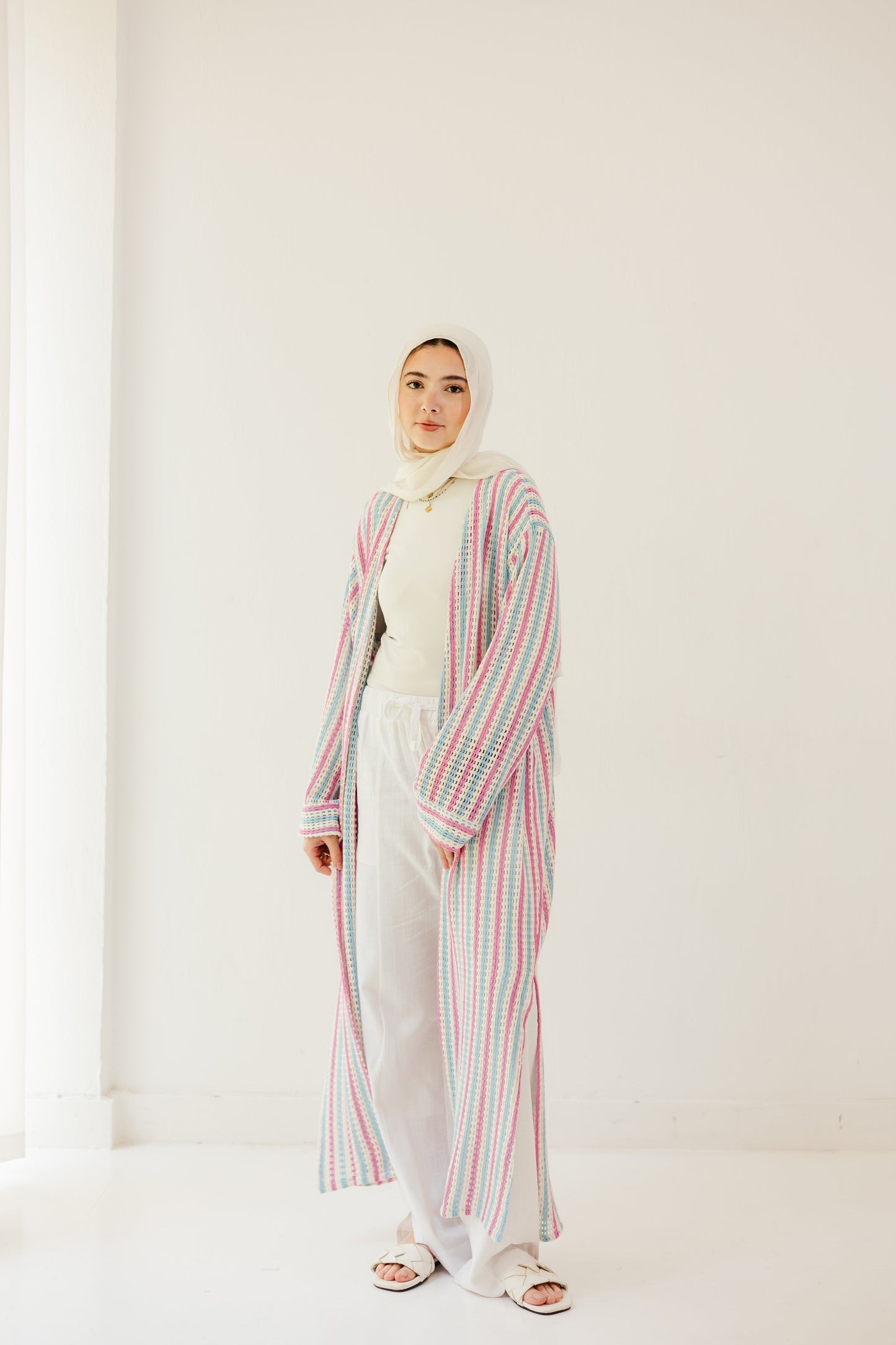 Serene Striped Cardigan