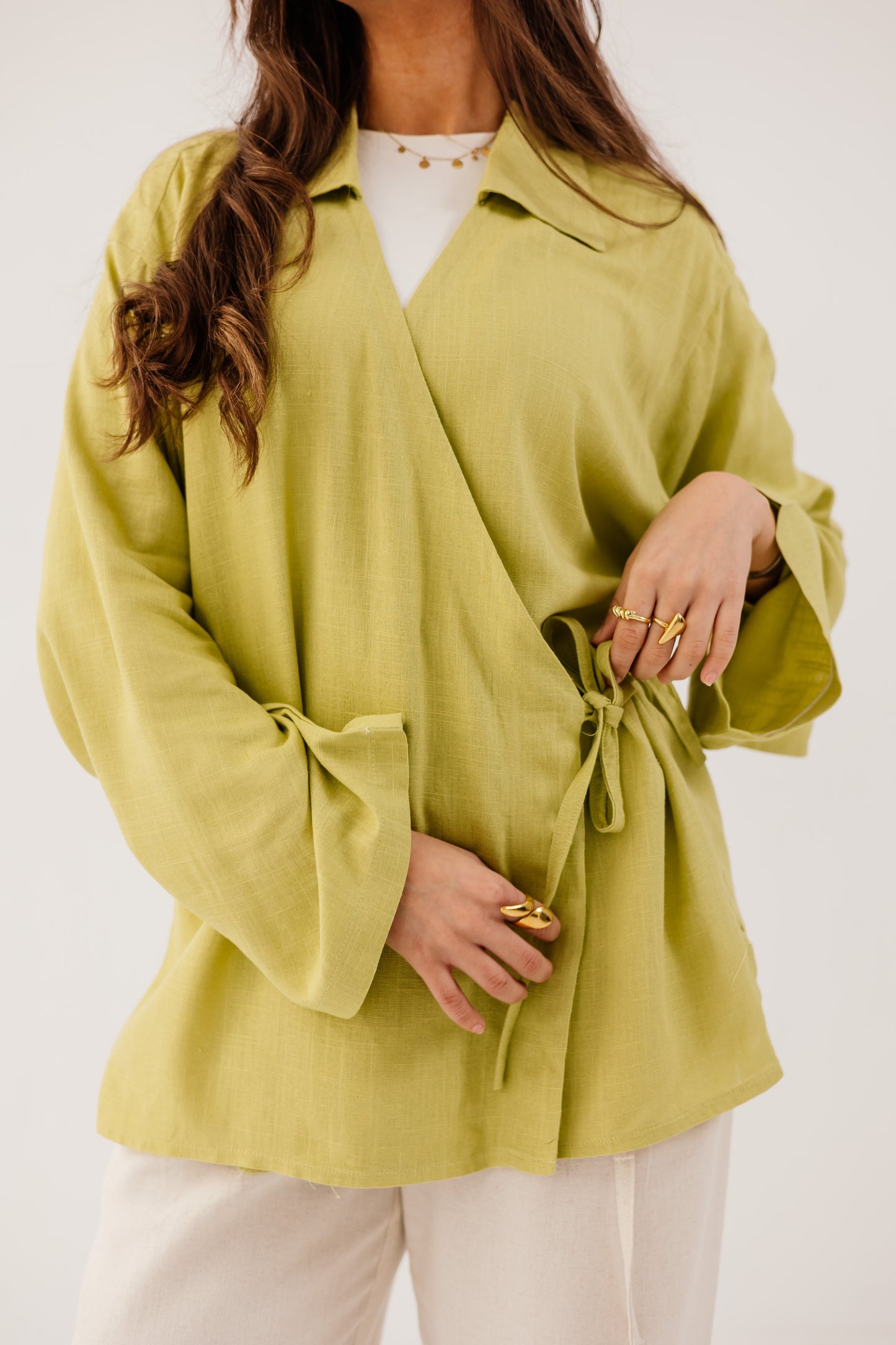 Elara Blouse in Pear
