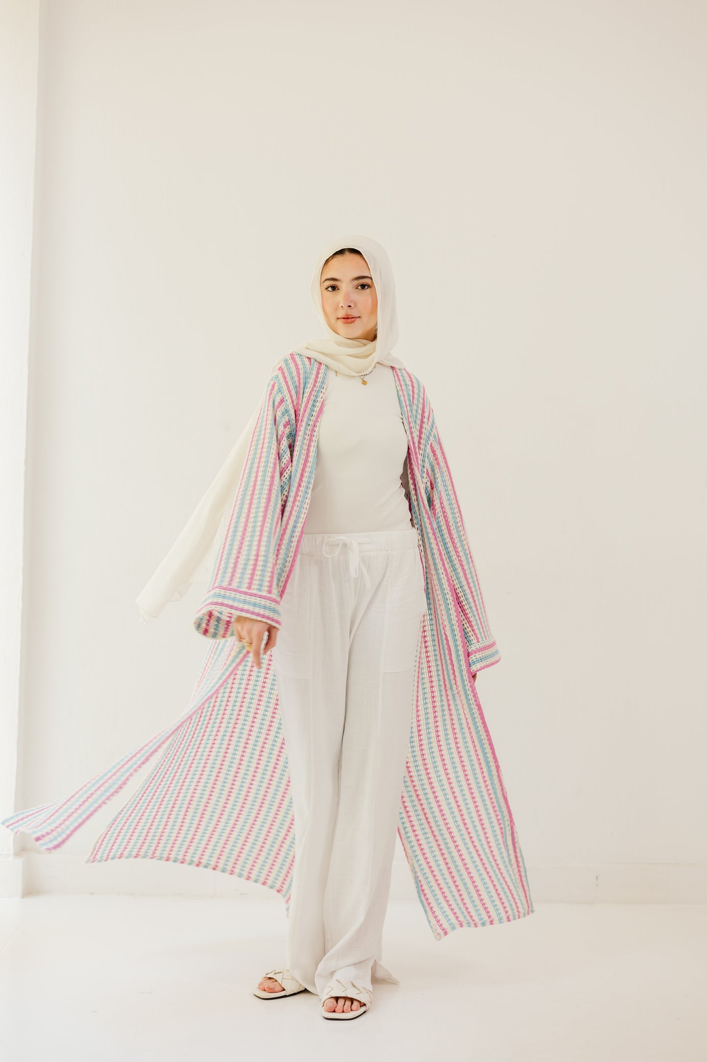 Serene Striped Cardigan