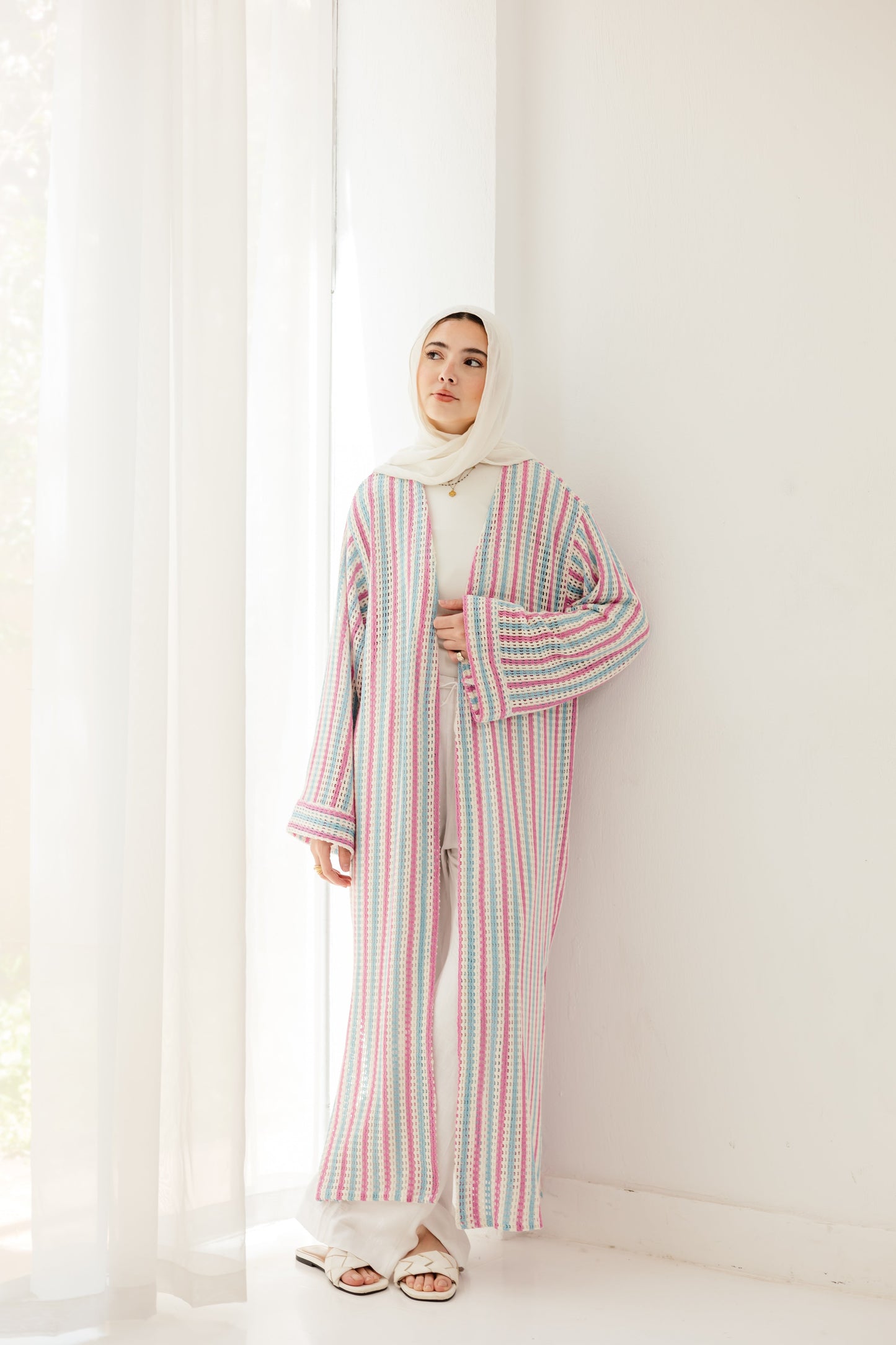 Serene Striped Cardigan