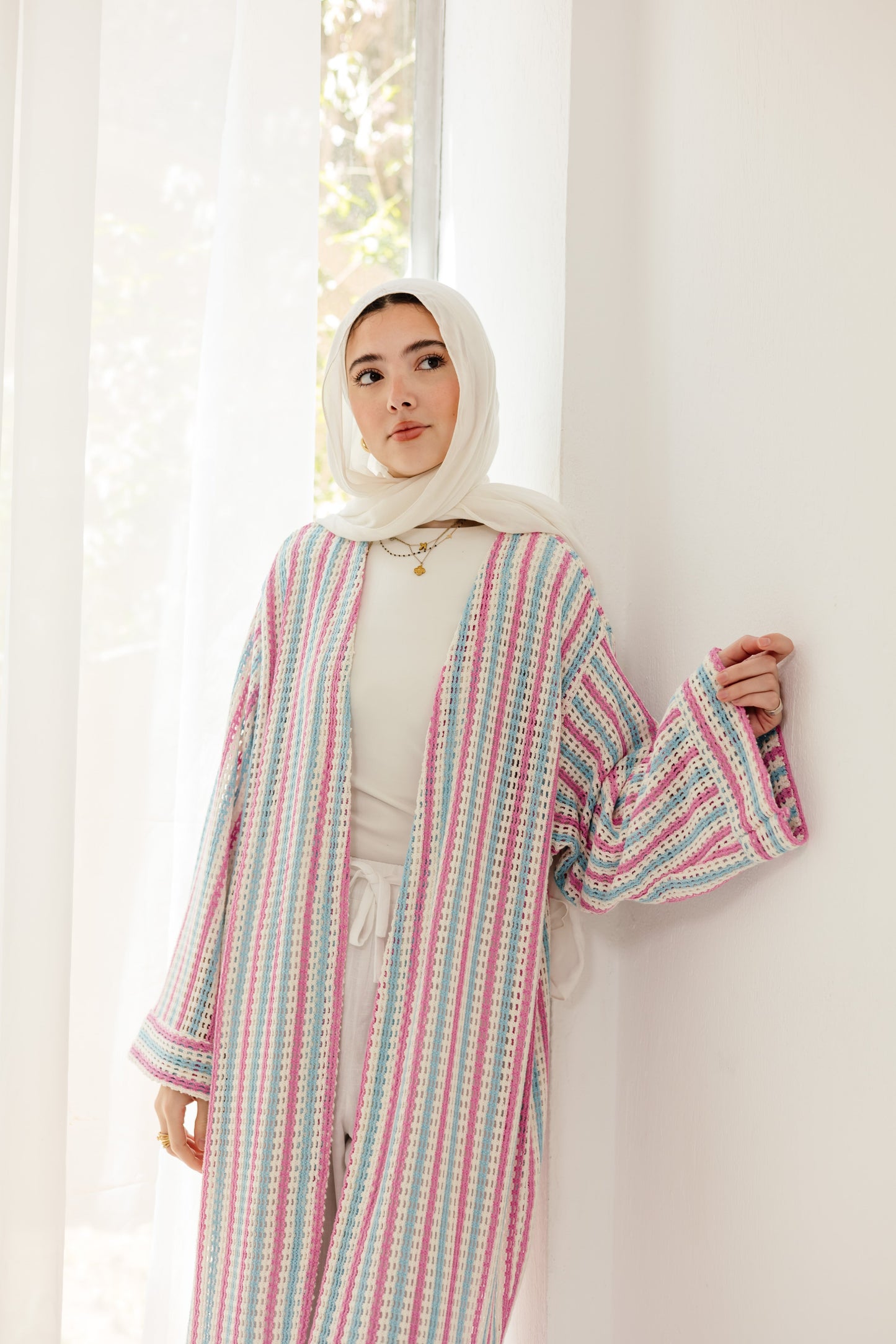 Serene Striped Cardigan