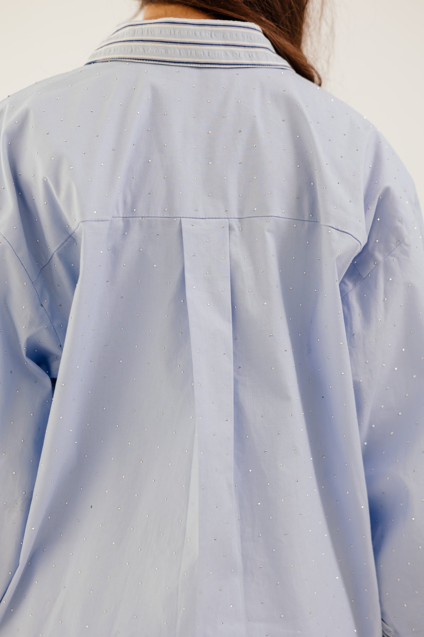 Stripe and Stud Shirt in blue