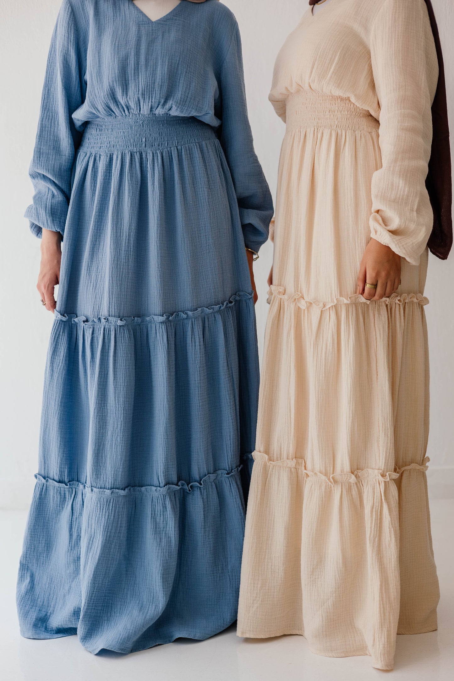 Coralia Dress in Steel blue