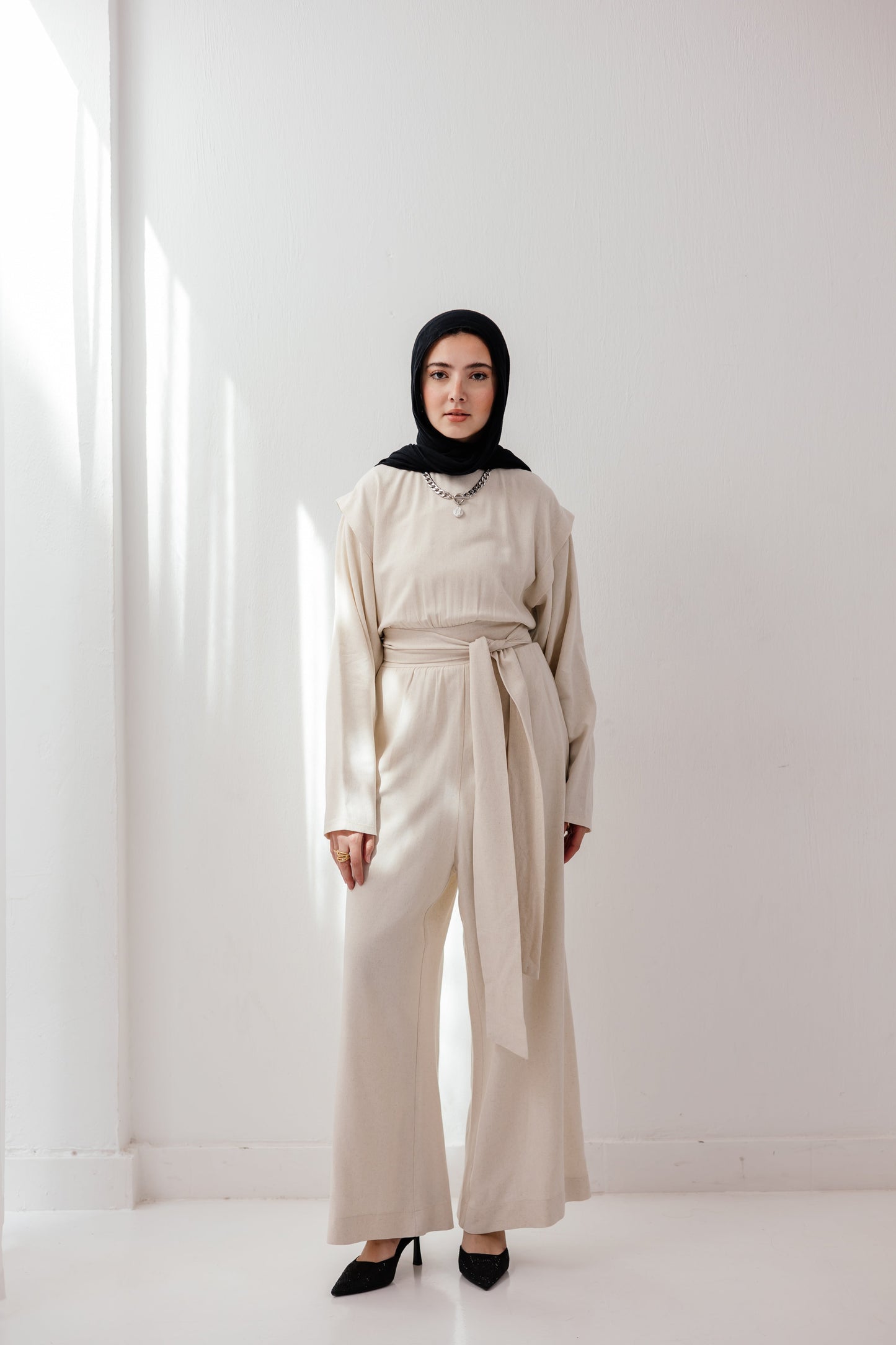 Dune Horizon Jumpsuit in sand