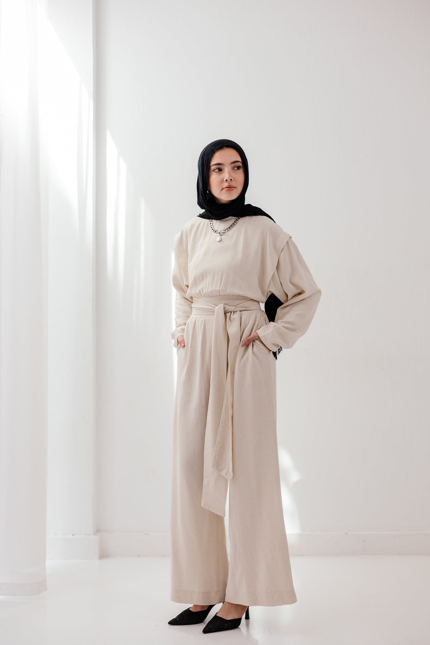 Dune Horizon Jumpsuit in sand