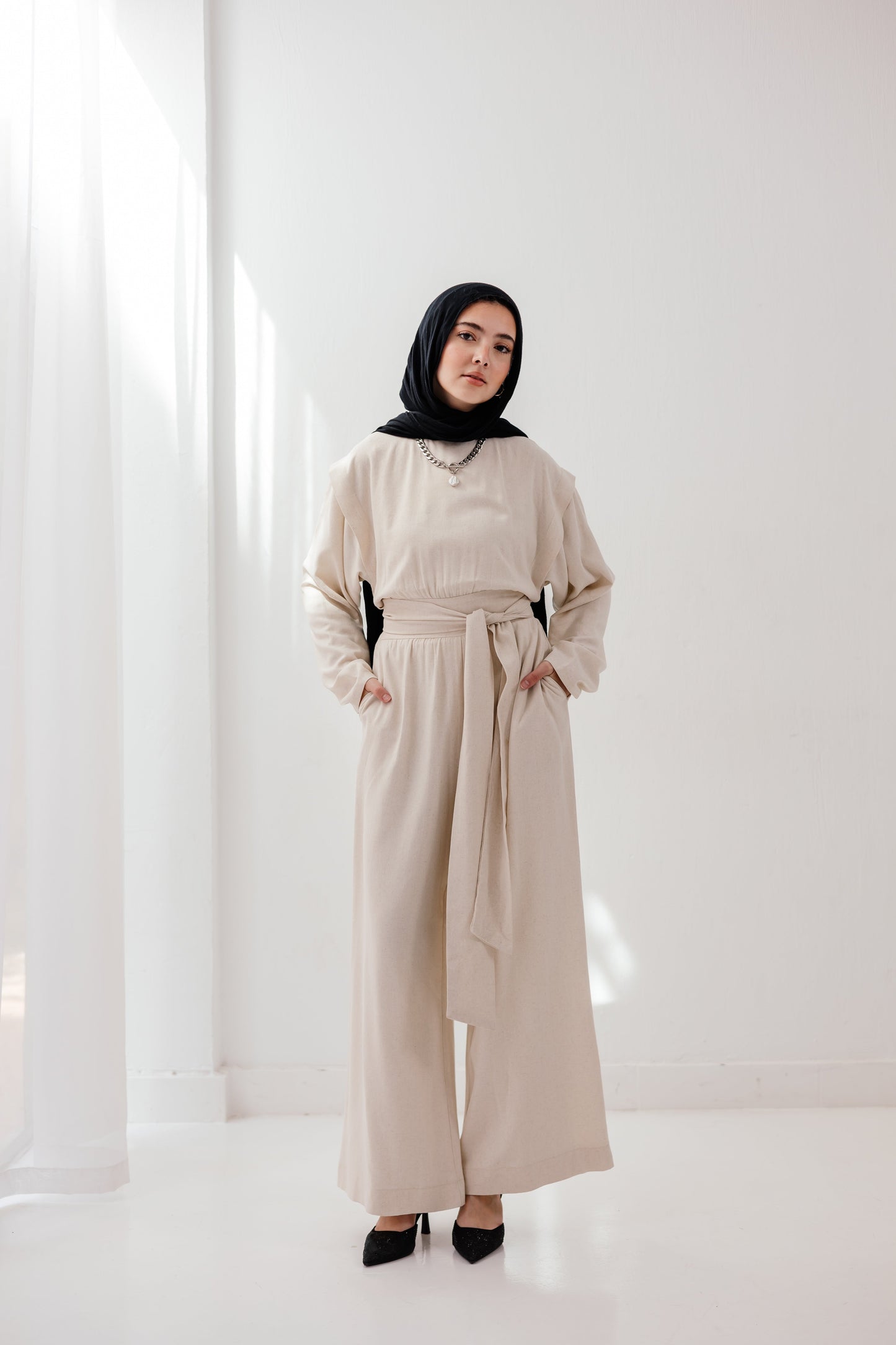 Dune Horizon Jumpsuit in sand