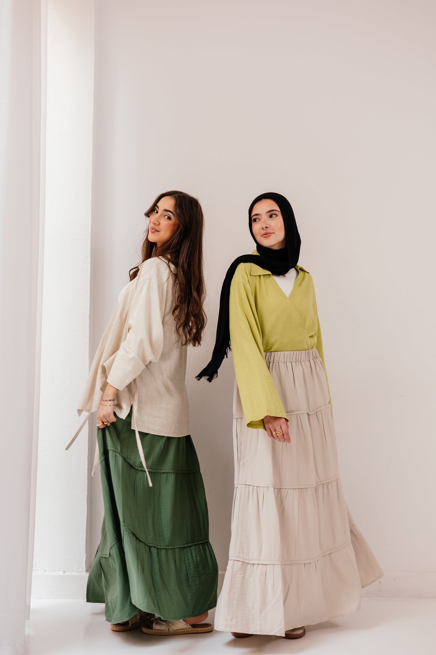 Alma Skirt in Forest green