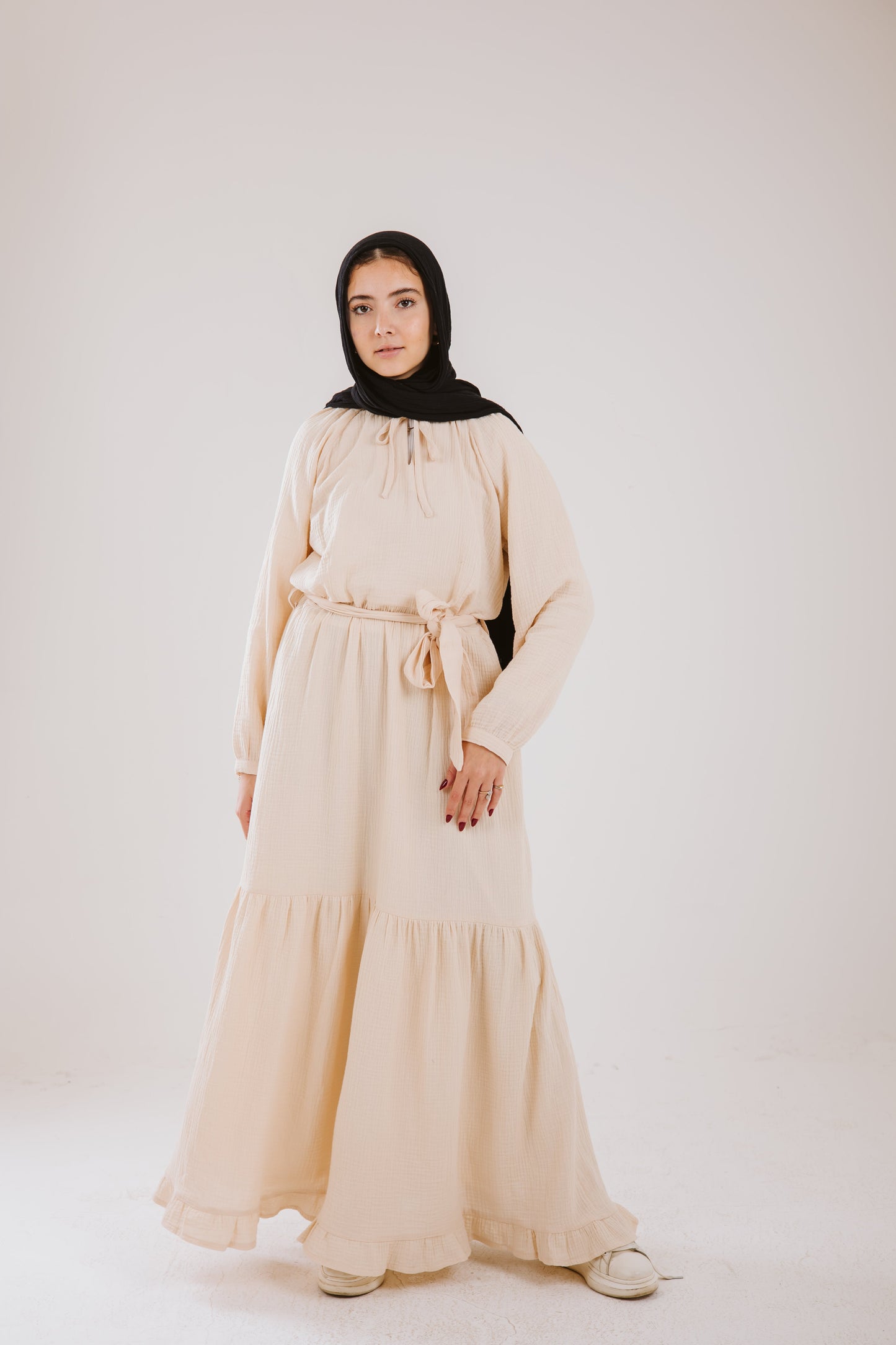 Maya Dress in Vanilla