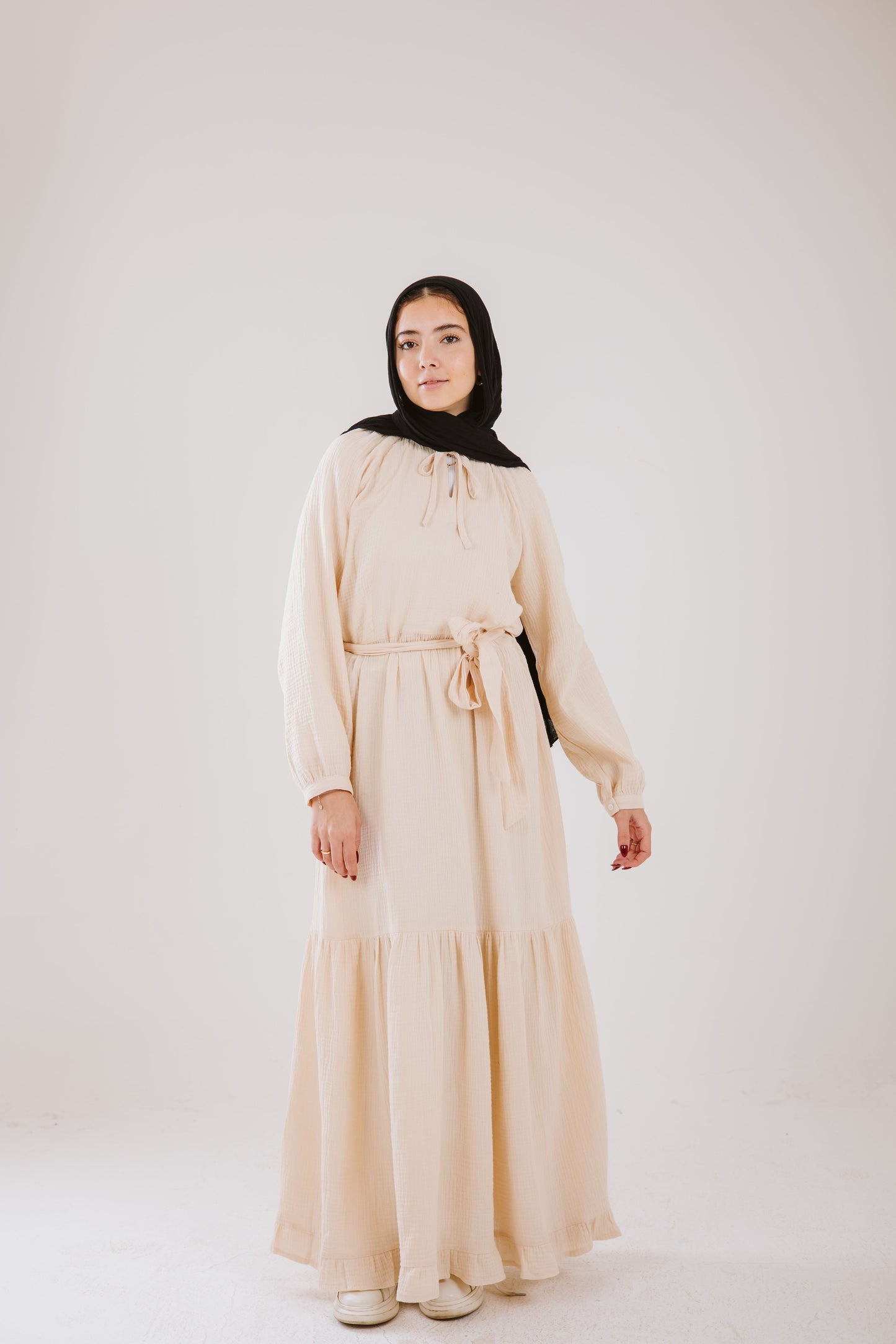 Maya Dress in Vanilla