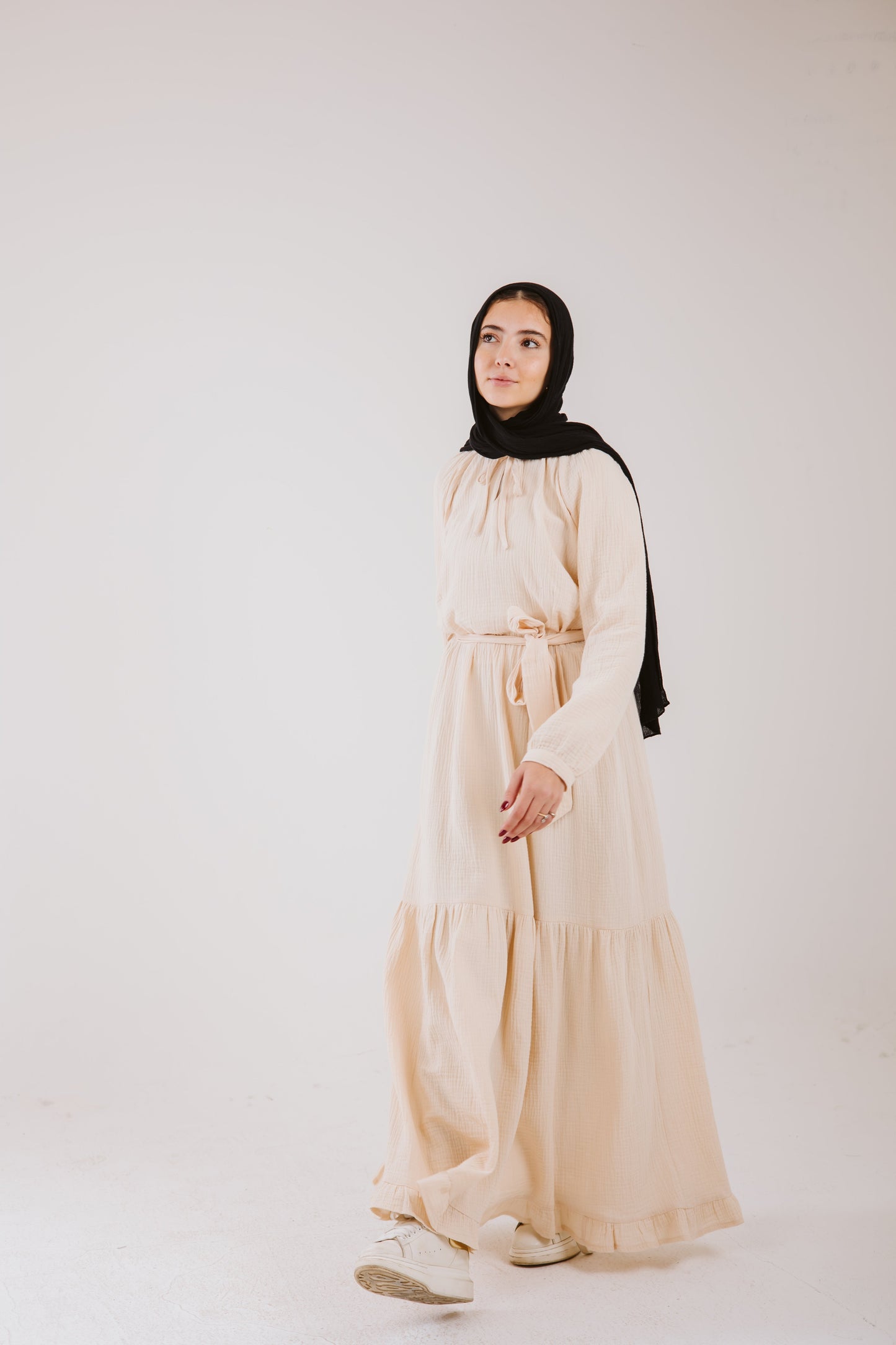 Maya Dress in Vanilla