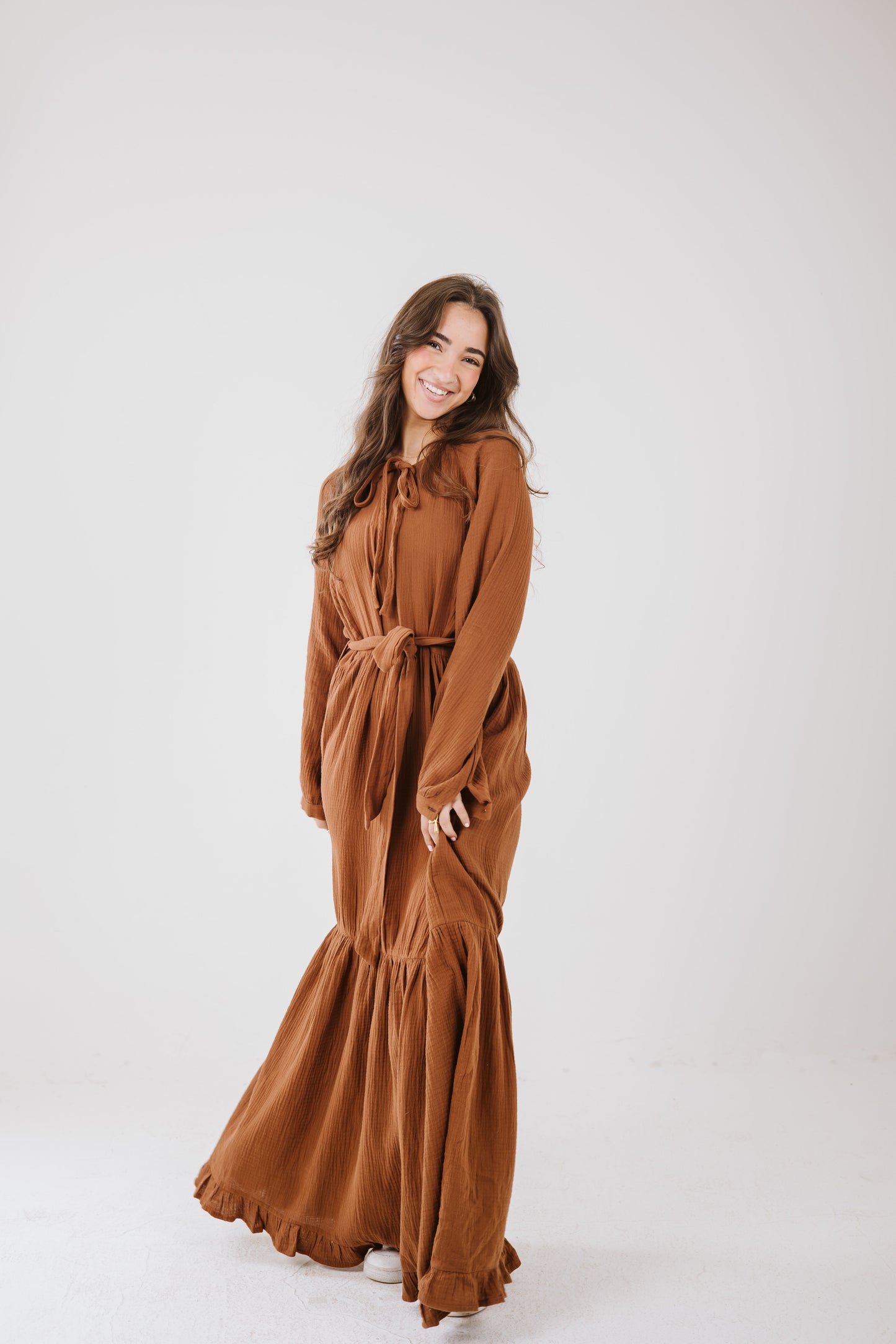 Maya Dress in Bronze
