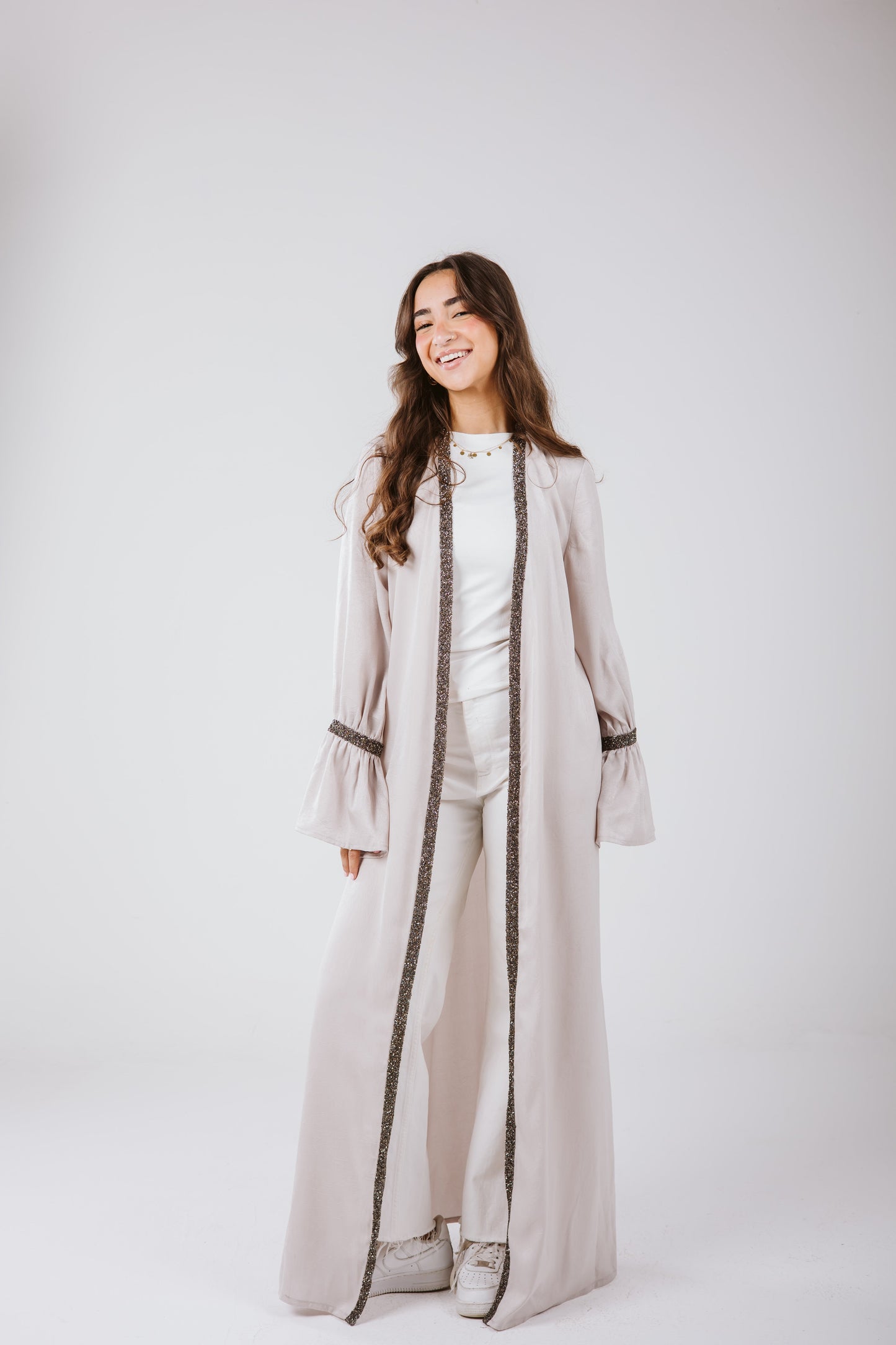 Layal Kaftan in Gray