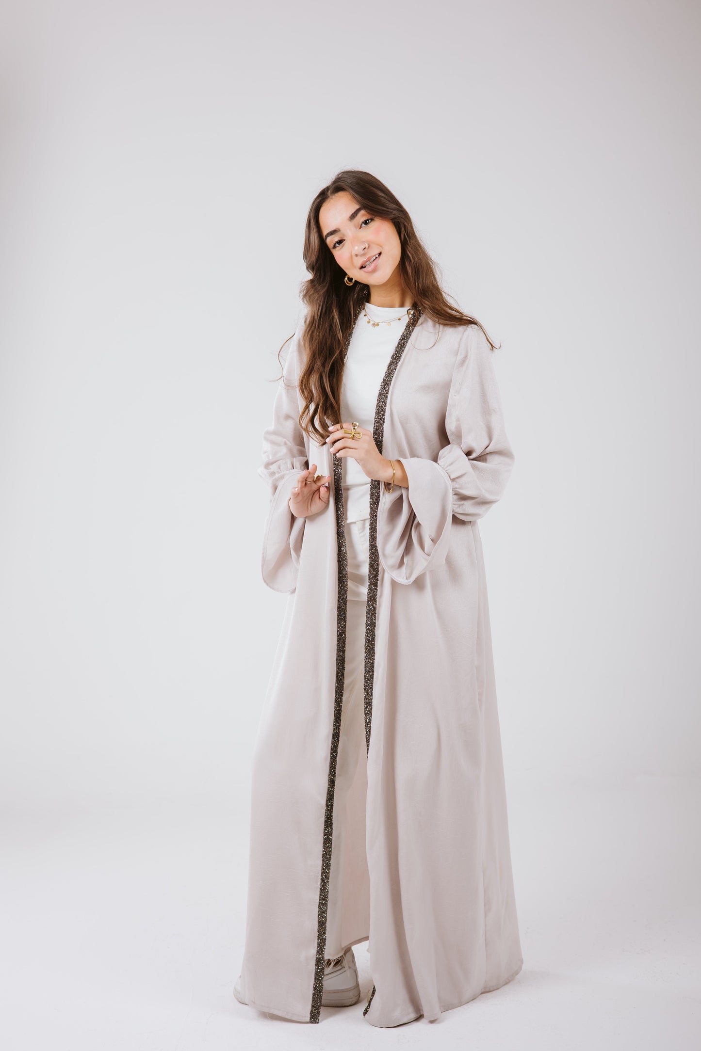 Layal Kaftan in Gray