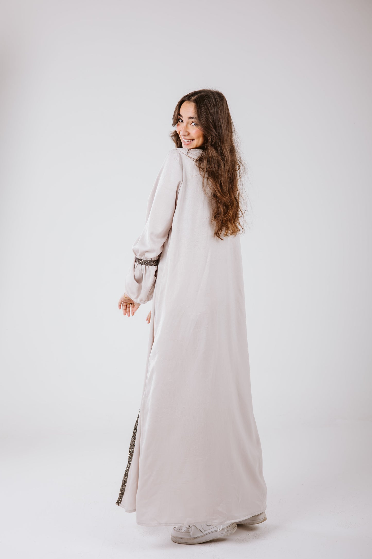 Layal Kaftan in Gray