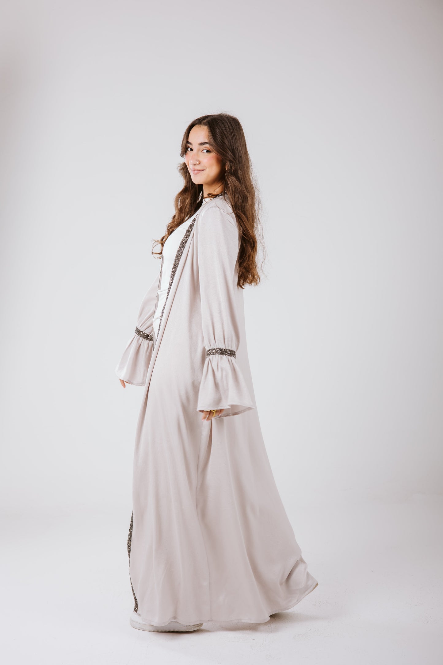Layal Kaftan in Gray