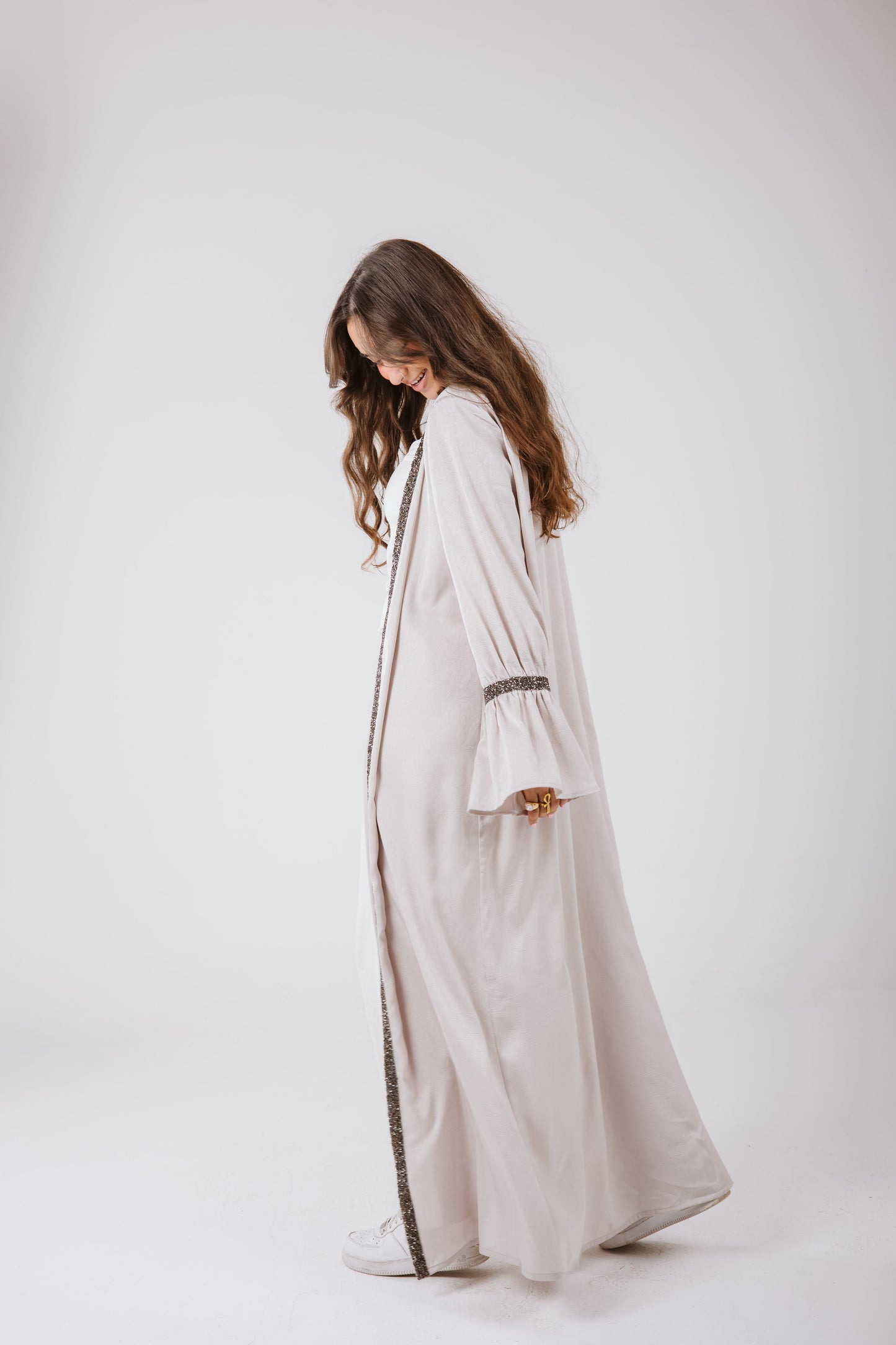 Layal Kaftan in Gray