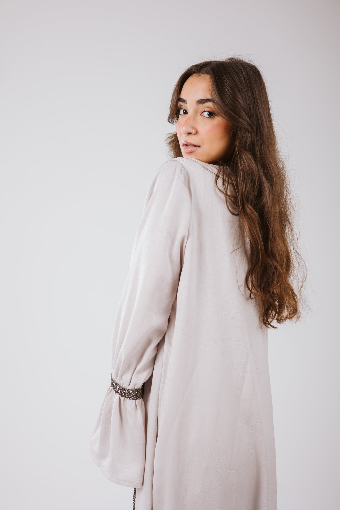 Layal Kaftan in Gray