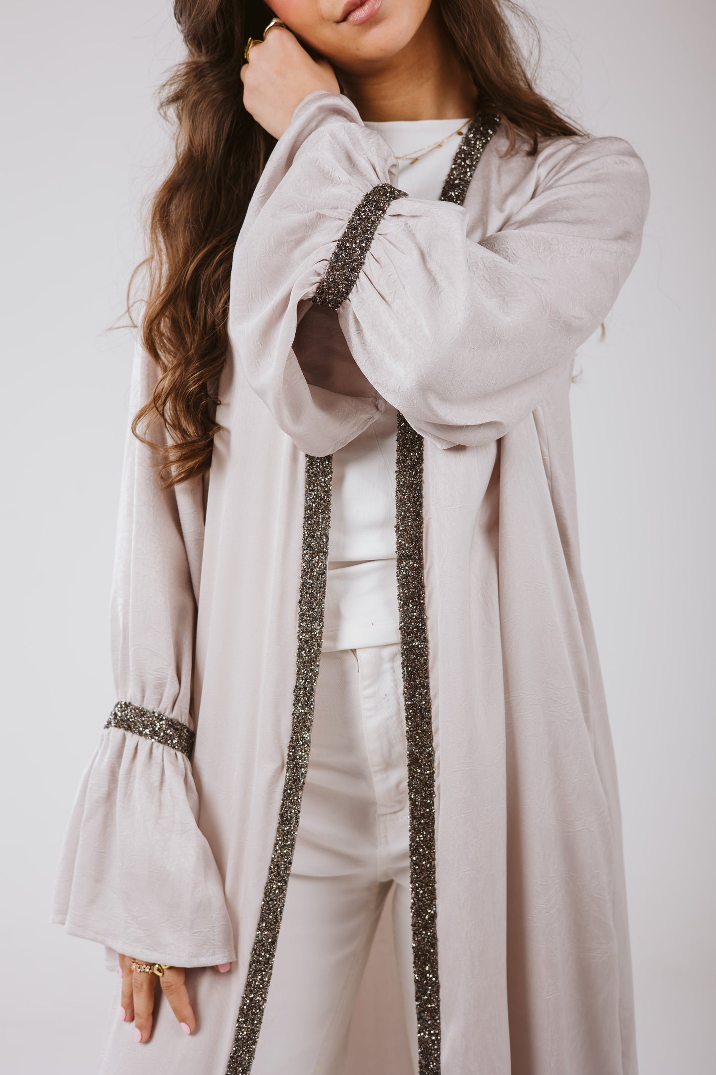 Layal Kaftan in Gray