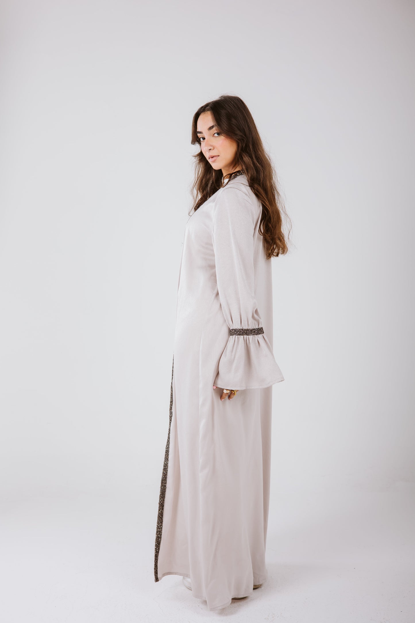 Layal Kaftan in Gray