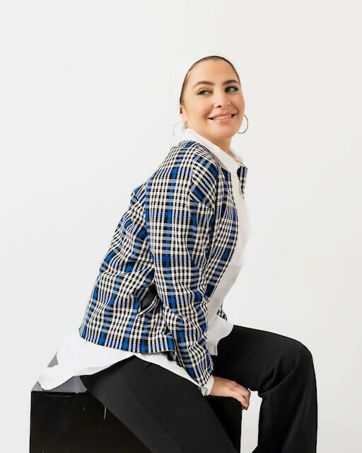 Checkered Blazer