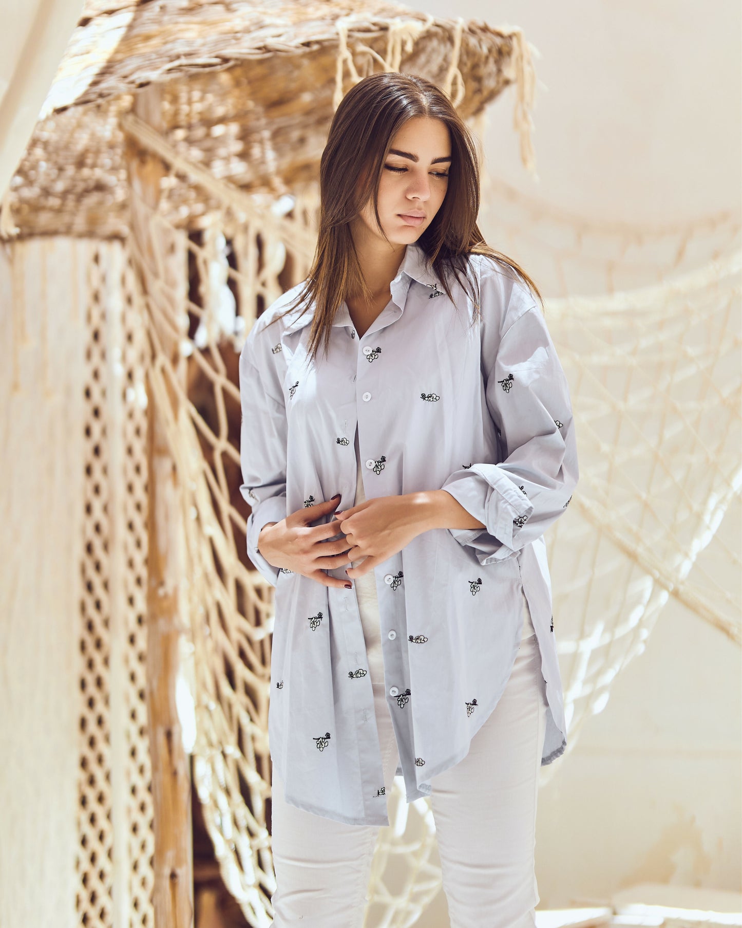 Poplin Baby Blue Shirt