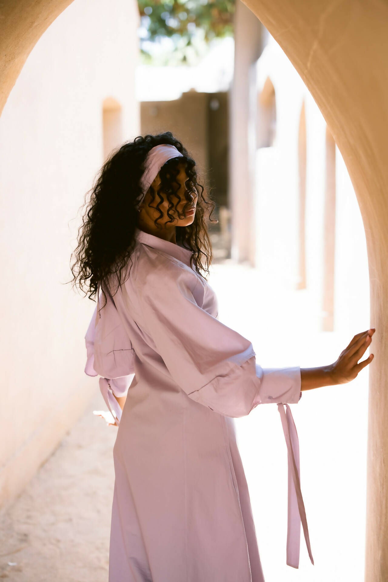 Maxi 100% Egyptian Cotton Shirt Dress