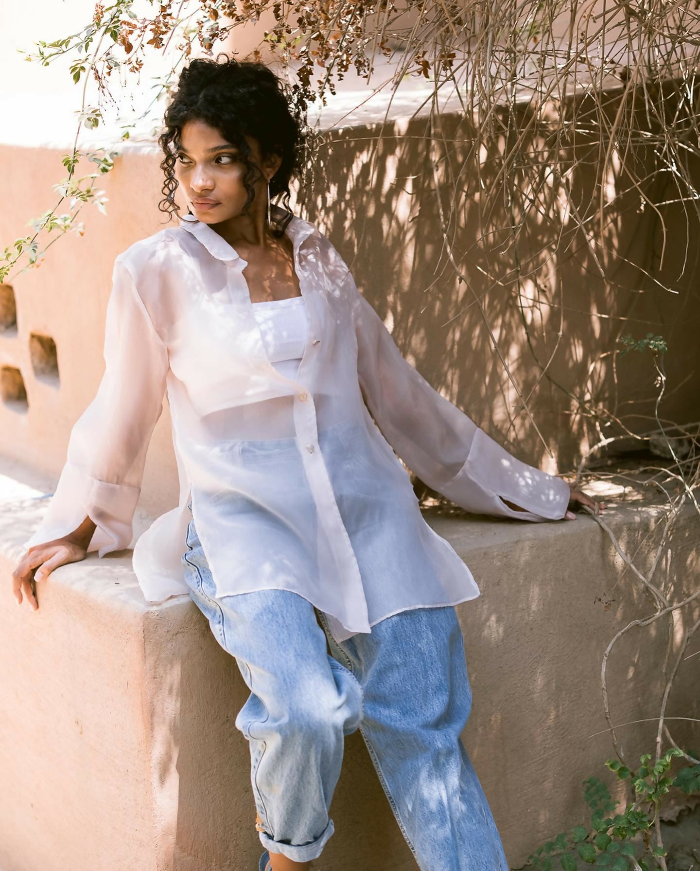 Organza Oversized Shirt