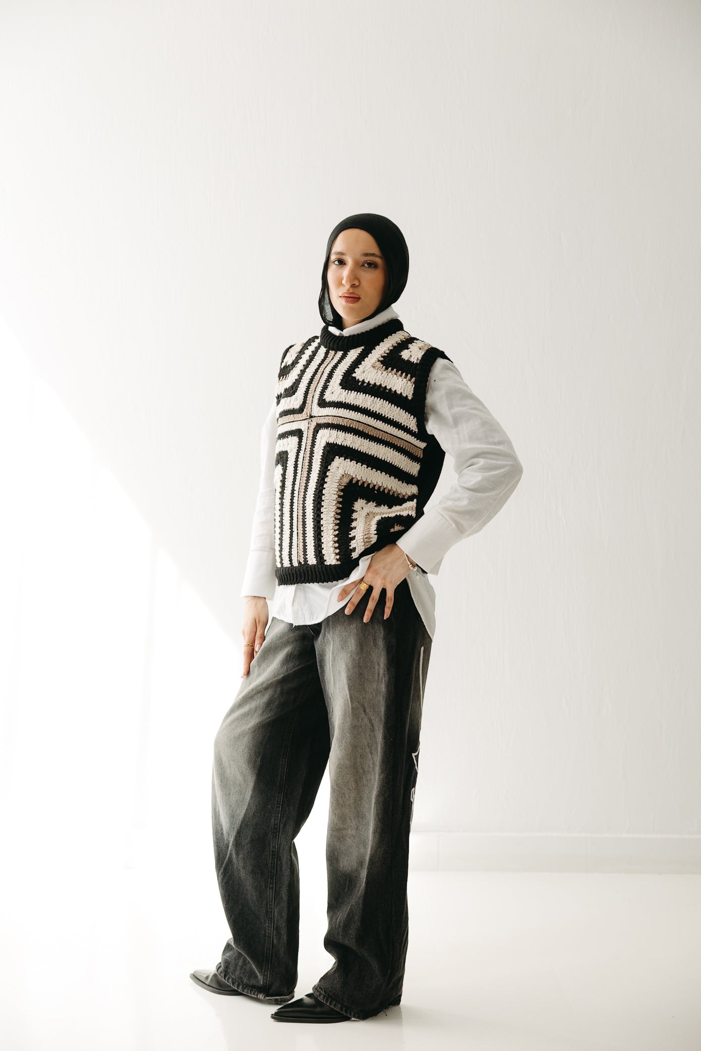 The Artisan Vest in Black