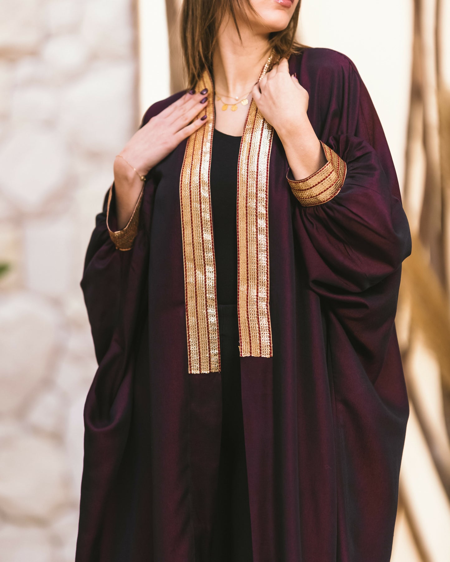 Burgundy Kaftan